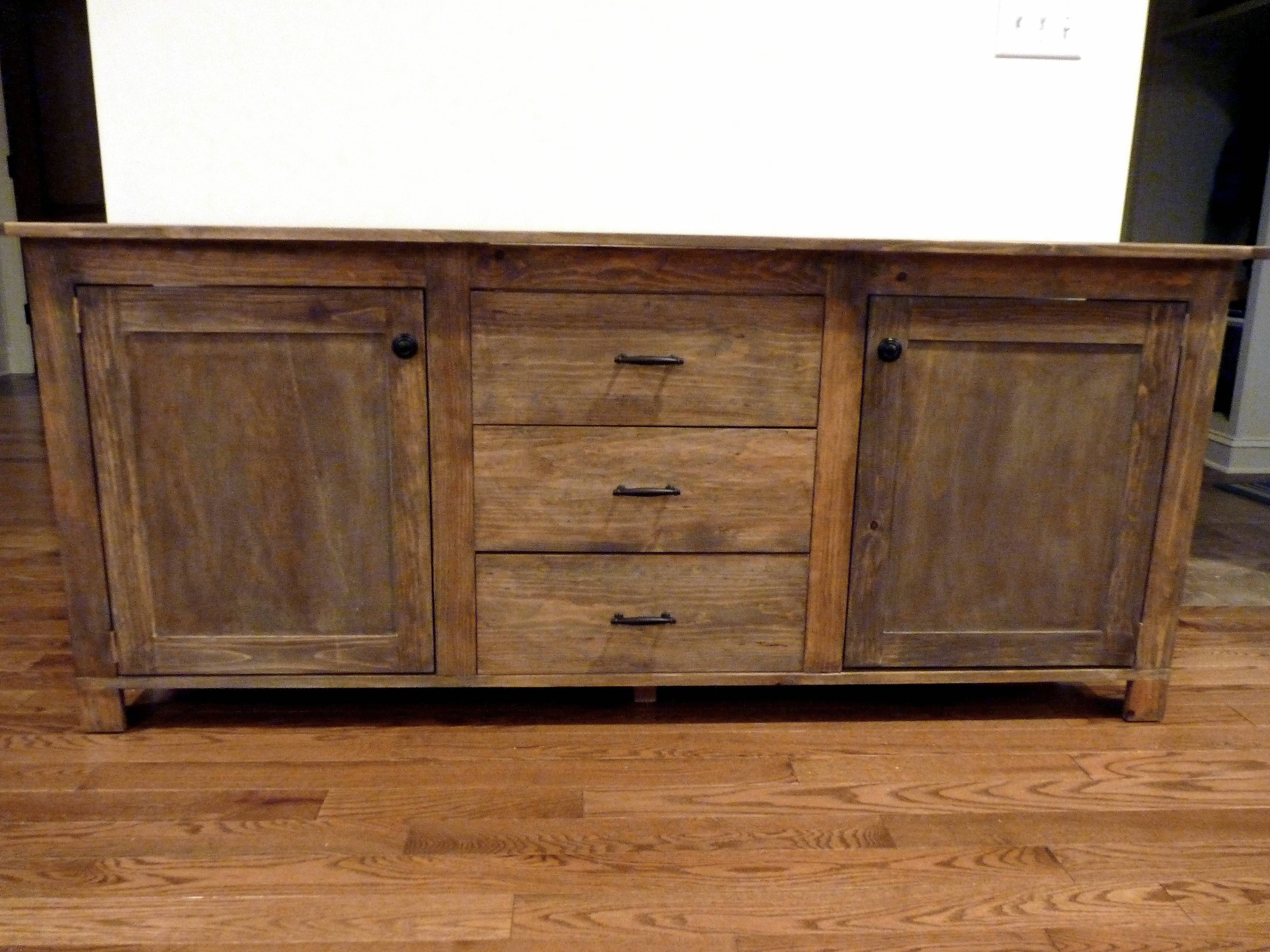 Ana White | Rustic Sideboard – Diy Projects Pertaining To Rustic Sideboards (Photo 2 of 30)
