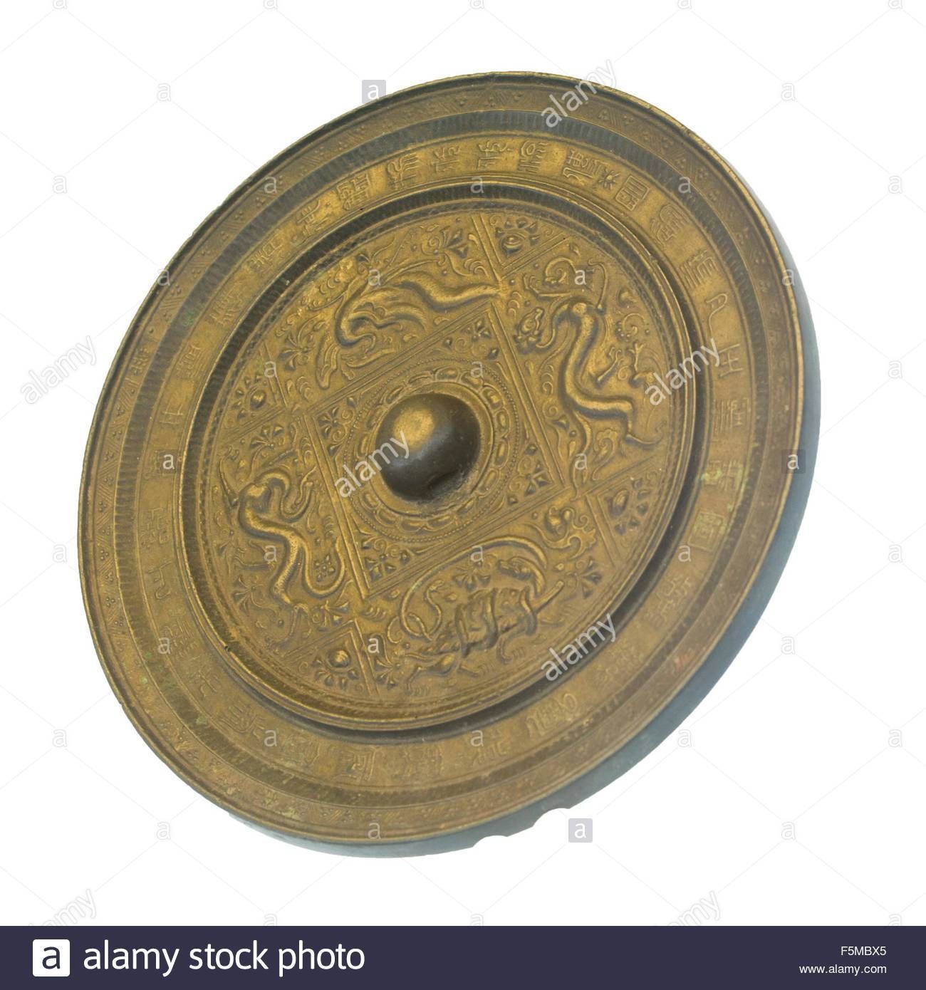 Ancient Chinese Bronze Mirrors Stock Photo, Royalty Free Image Throughout Chinese Mirrors (View 4 of 25)