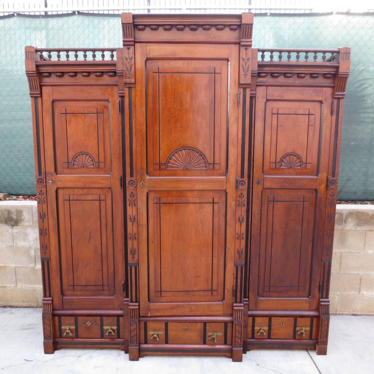 Antique Armoires, Antique Wardrobes, And Antique Furniture From With Antique Wardrobes (Photo 7 of 15)