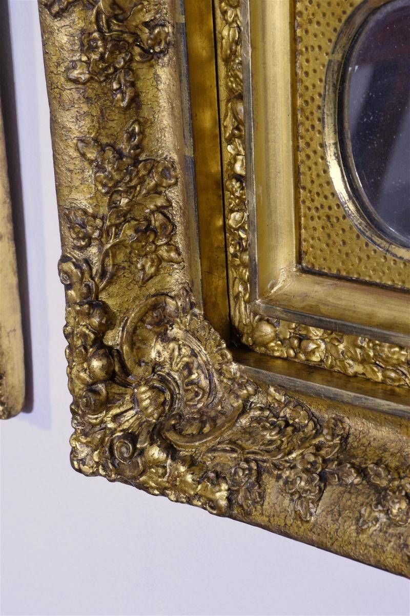 Antique Gilded Mirrors, Set Of 3 For Sale At Pamono Within Gilded Mirrors (View 6 of 25)