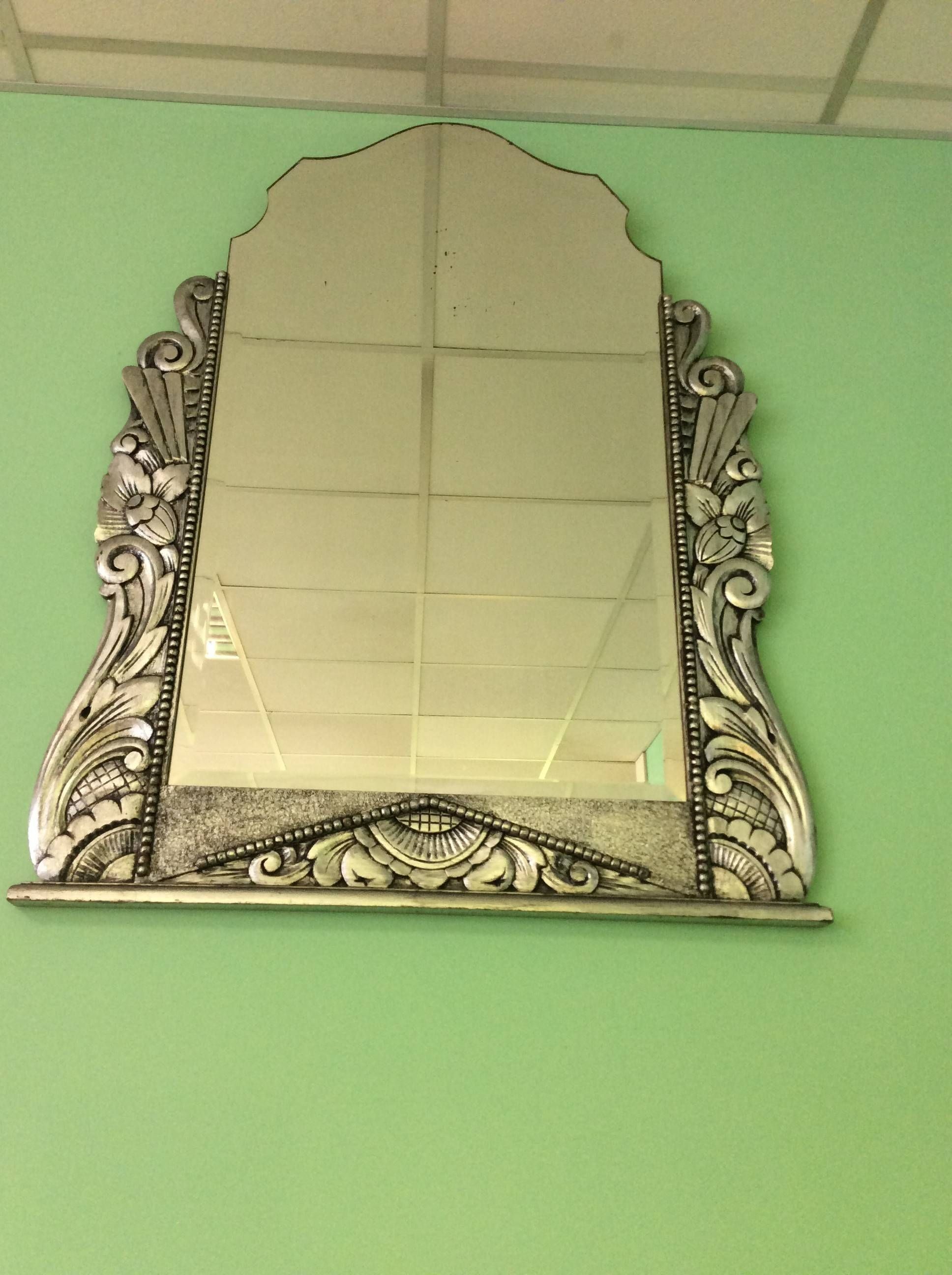 Antique Silver Mirrors – The Uk's Premier Antiques Portal – Online Throughout Antique Art Deco Mirrors (View 16 of 25)
