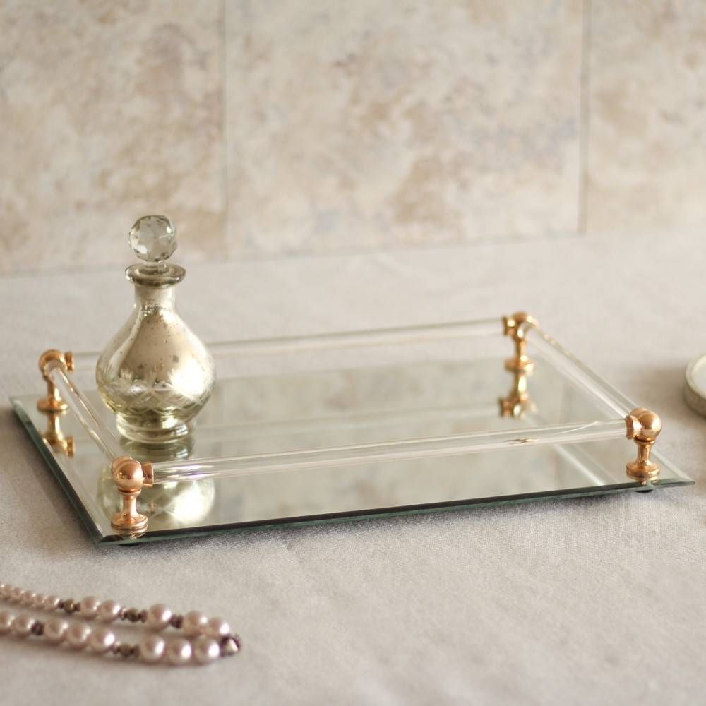 Antique Style Mirrored Gold Luxury Tray Inside Venetian Tray Mirrors (View 20 of 25)