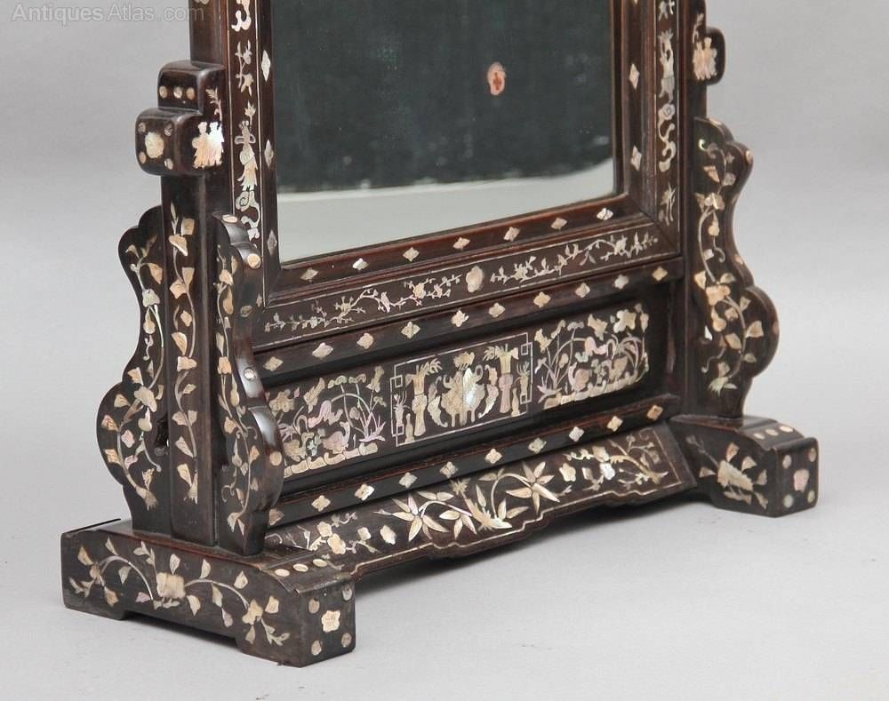 Antiques Atlas – 19th Century Chinese Rosewood Mirror Inside Chinese Mirrors (View 23 of 25)