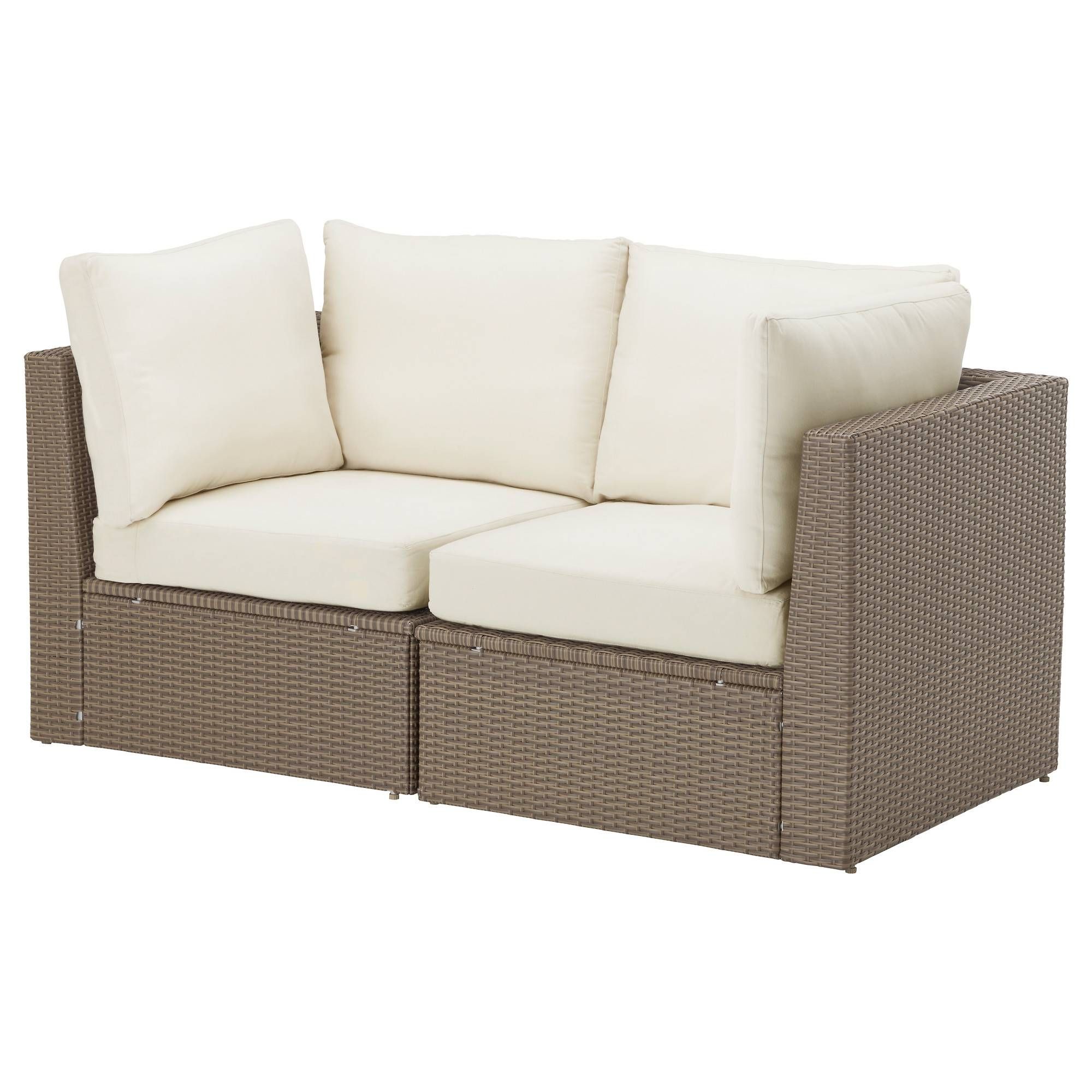 Arholma 2 Seat Sofa, Outdoor Brown/beige 152x76x66 Cm – Ikea Within Sofa Chairs Ikea (View 3 of 30)