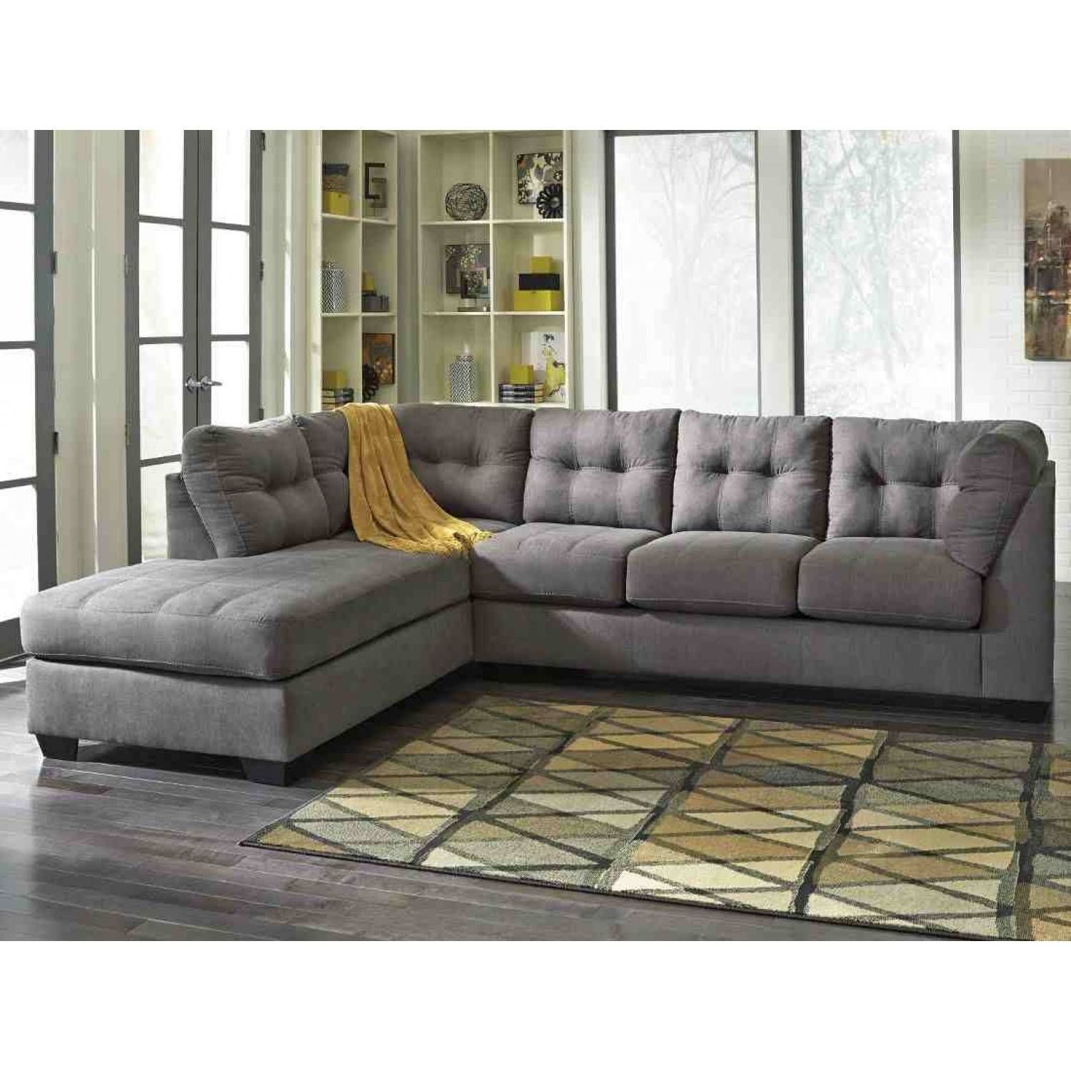 Ashley Furniture Maier Sectional In Charcoal | Local Furniture Outlet With Austin Sectional Sofa (Photo 6 of 30)