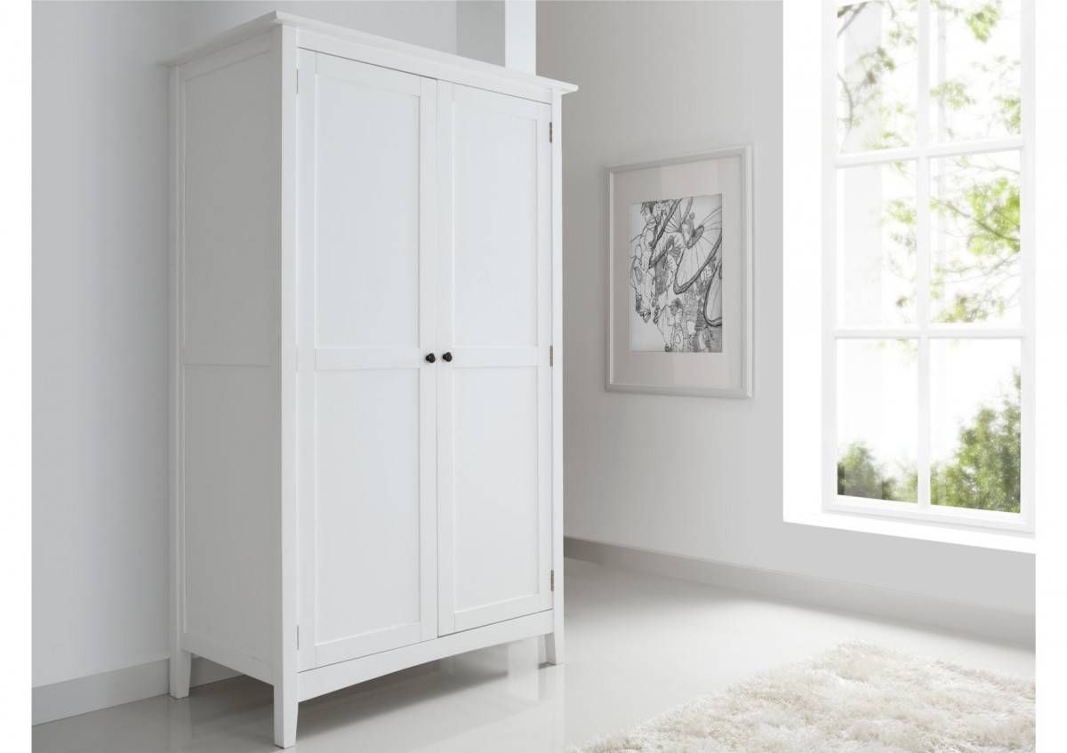 Aspen 2 Door, 1 Drawer Wardrobe – Wardrobes – Furniture Regarding White 2 Door Wardrobes With Drawers (View 7 of 15)
