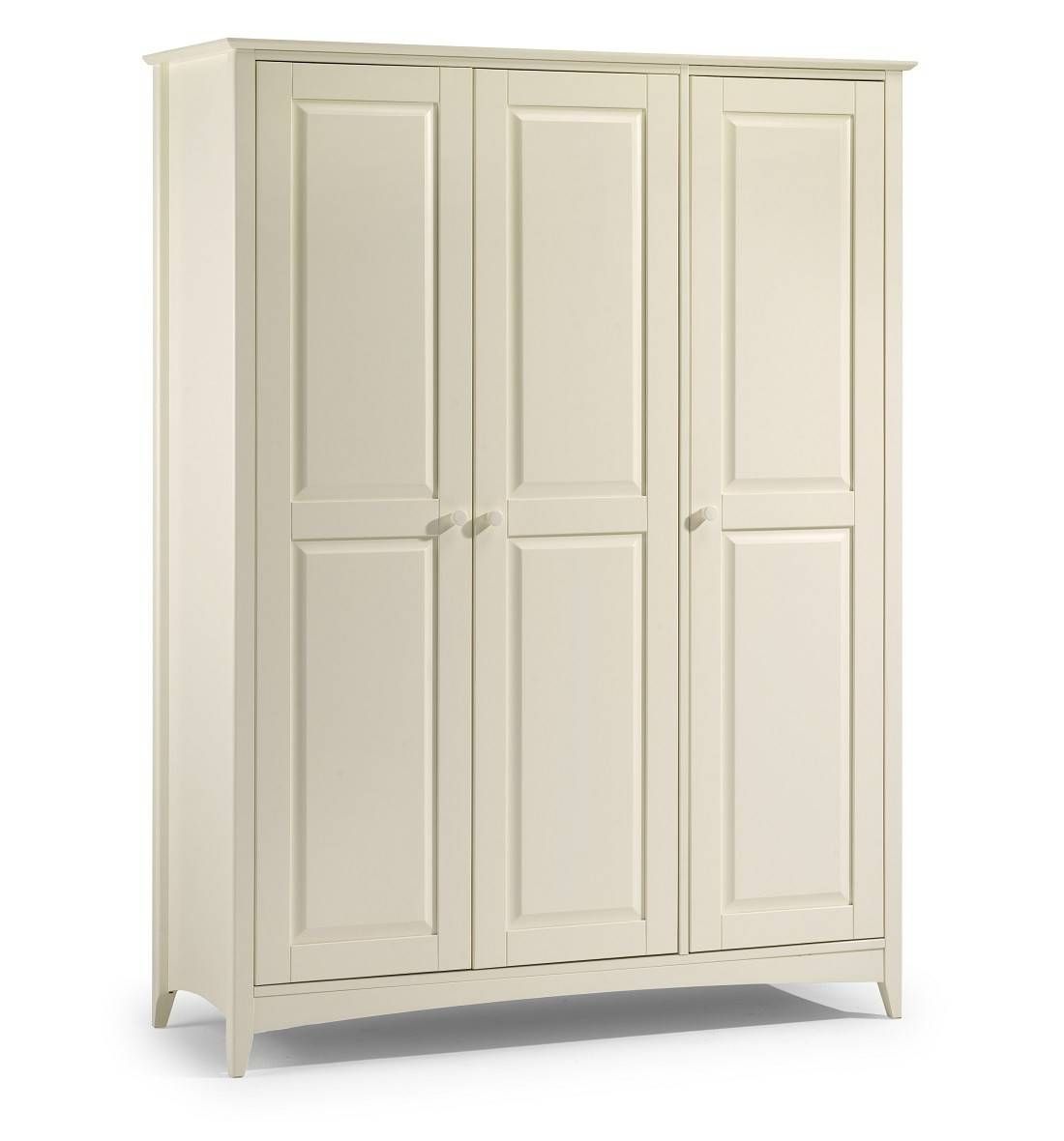 Aspen White 3 Door Triple Wardrobe | Oak Furniture Uk With Oak And White Wardrobes (View 9 of 15)