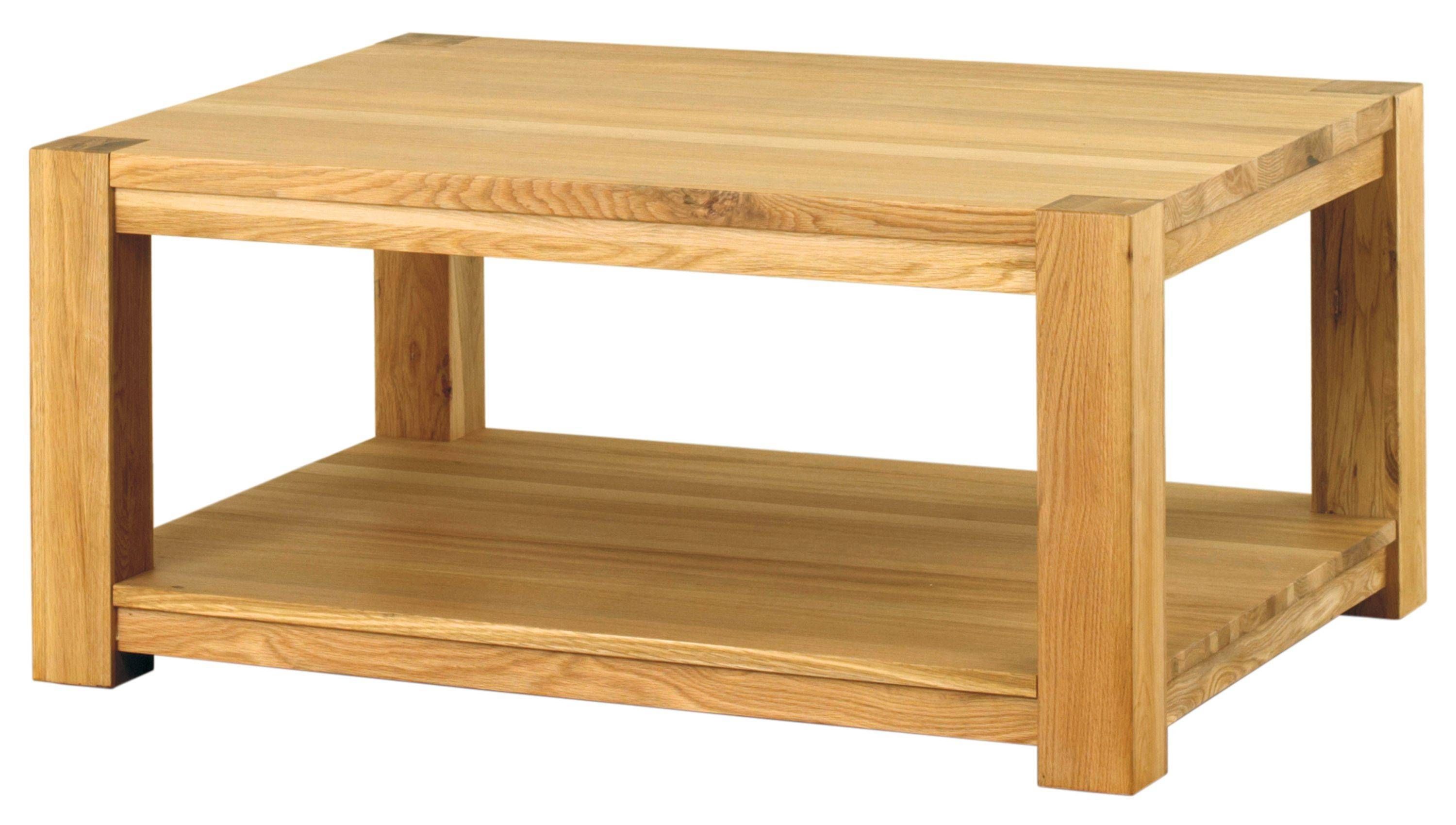 Aston Light Oak Rectangular Coffee Table – Large | Duck Barn Interiors With Chunky Oak Coffee Tables (Photo 13 of 30)