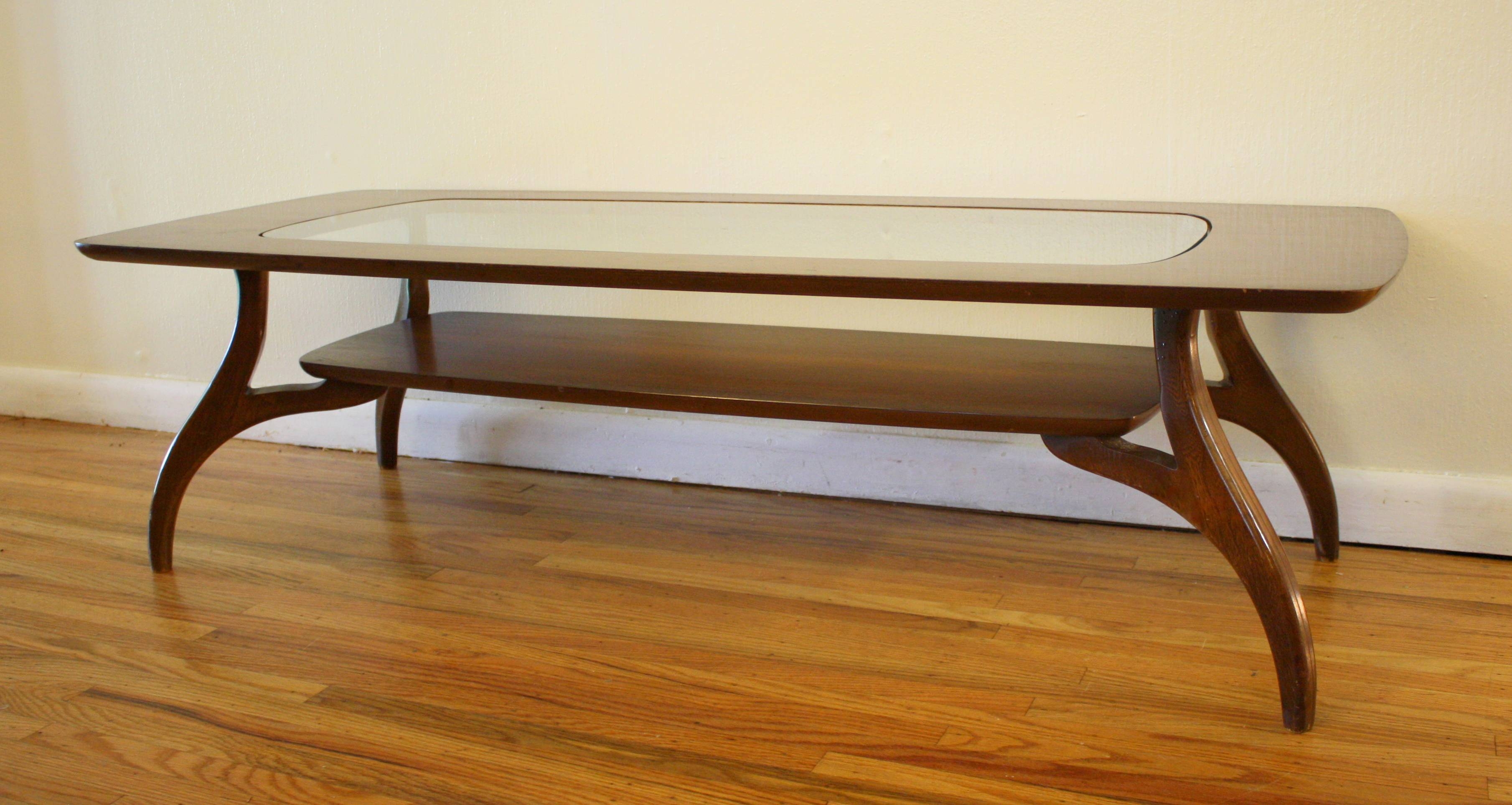 Featured Photo of 2024 Latest Retro Glass Top Coffee Tables