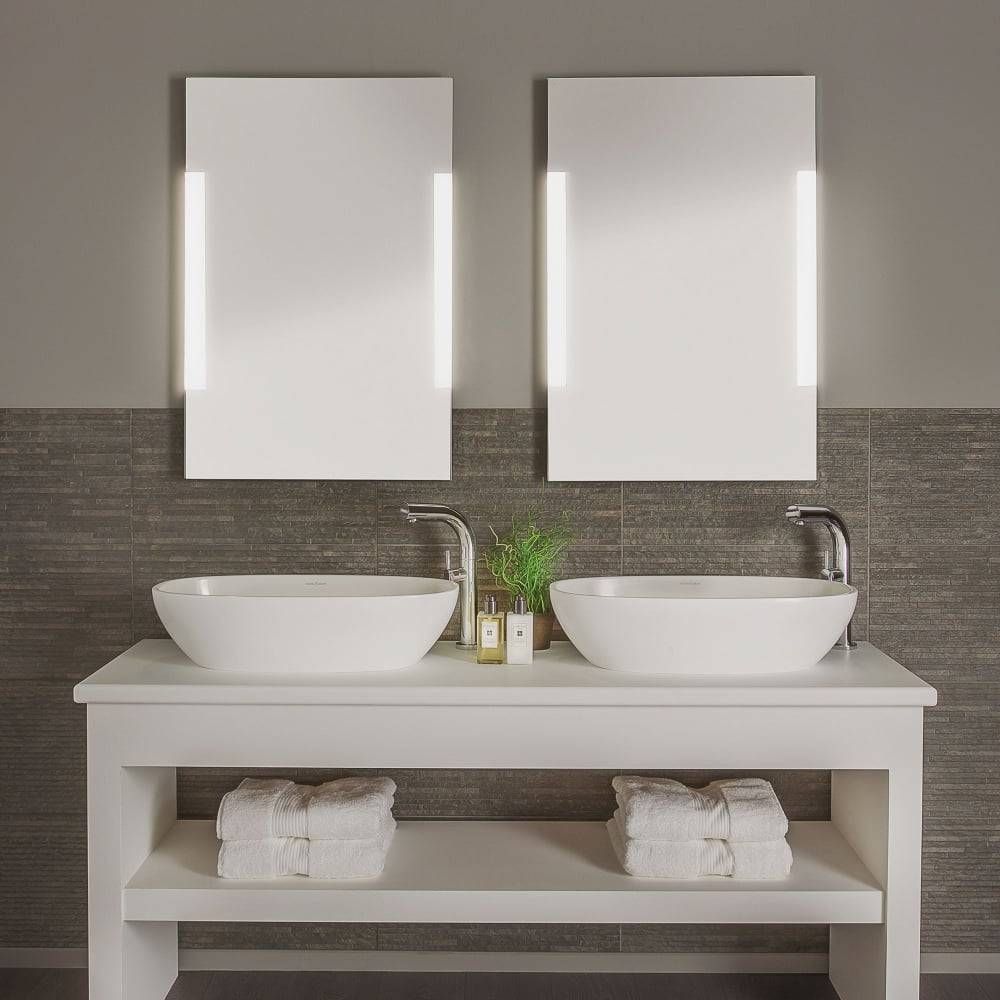 Astro Lighting 0782 Imola 900 Illuminated Wall Mirror In Chrome Wall Mirrors (View 16 of 25)