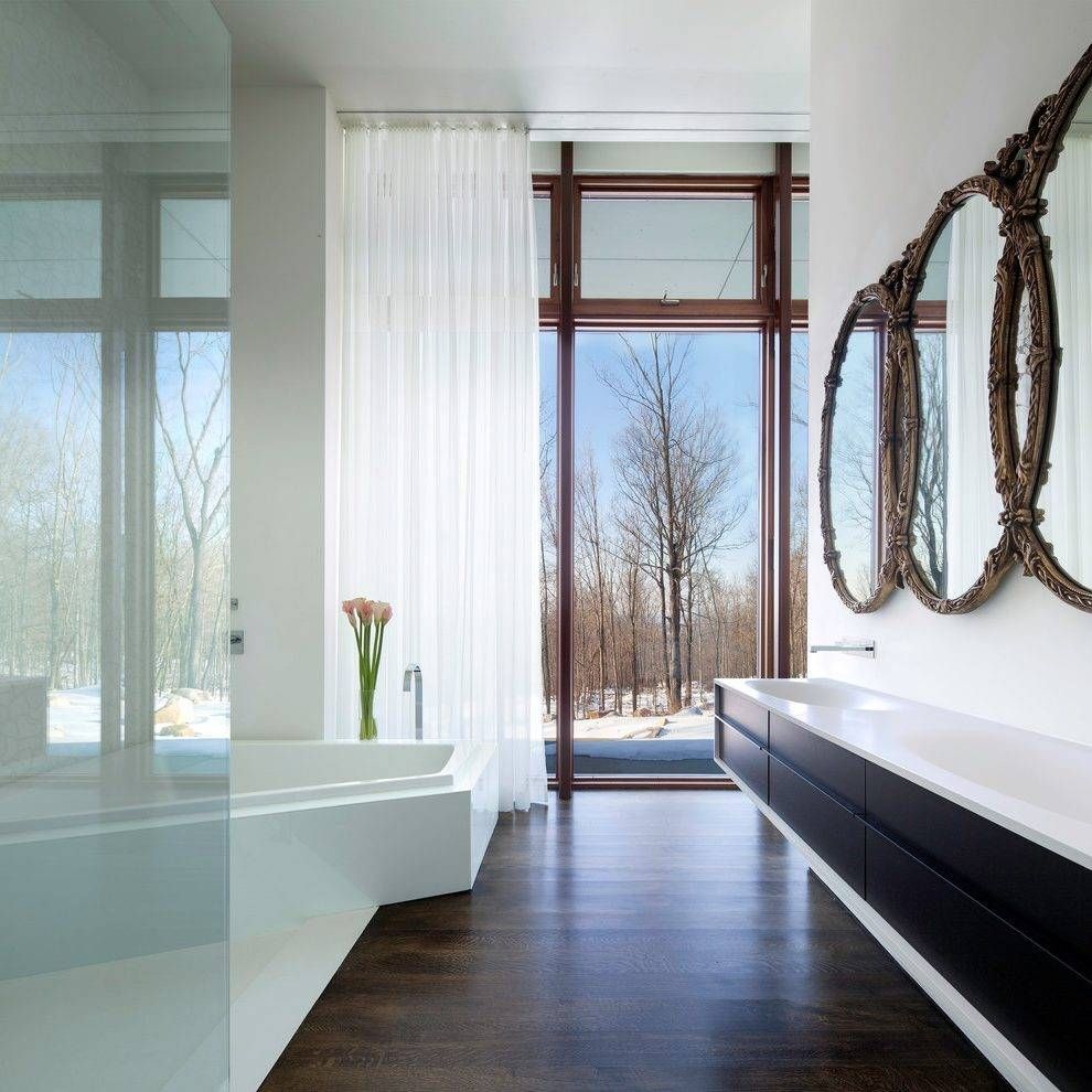 Awesome Unique Mirrors Bathroom Modern With Oversized Bathtub Pertaining To Floor To Ceiling Mirrors (View 10 of 25)