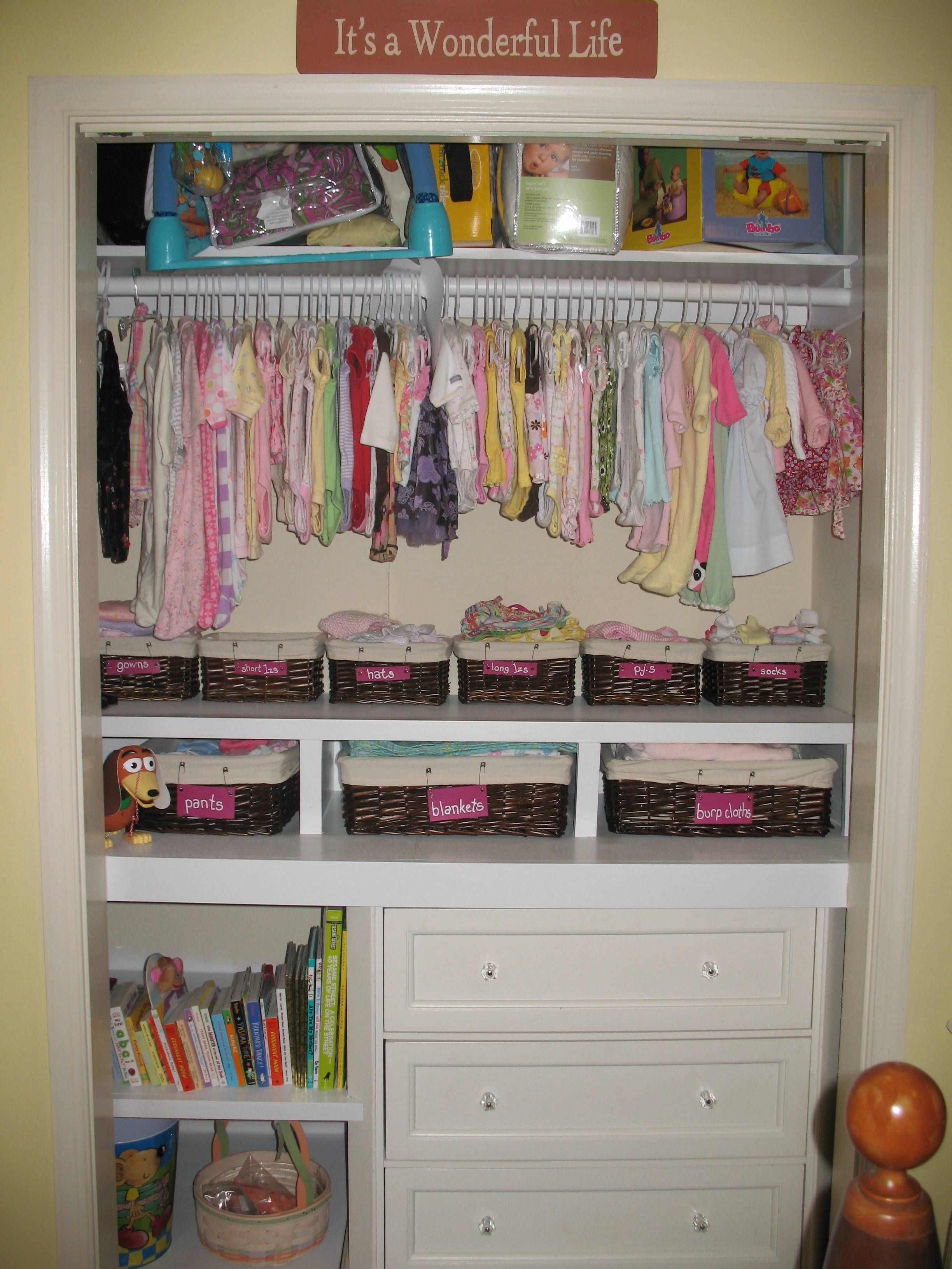 Baby Nursery. Baby Nursery Closet With Storage Furniture: White Intended For Cheap Baby Wardrobes (Photo 28 of 30)