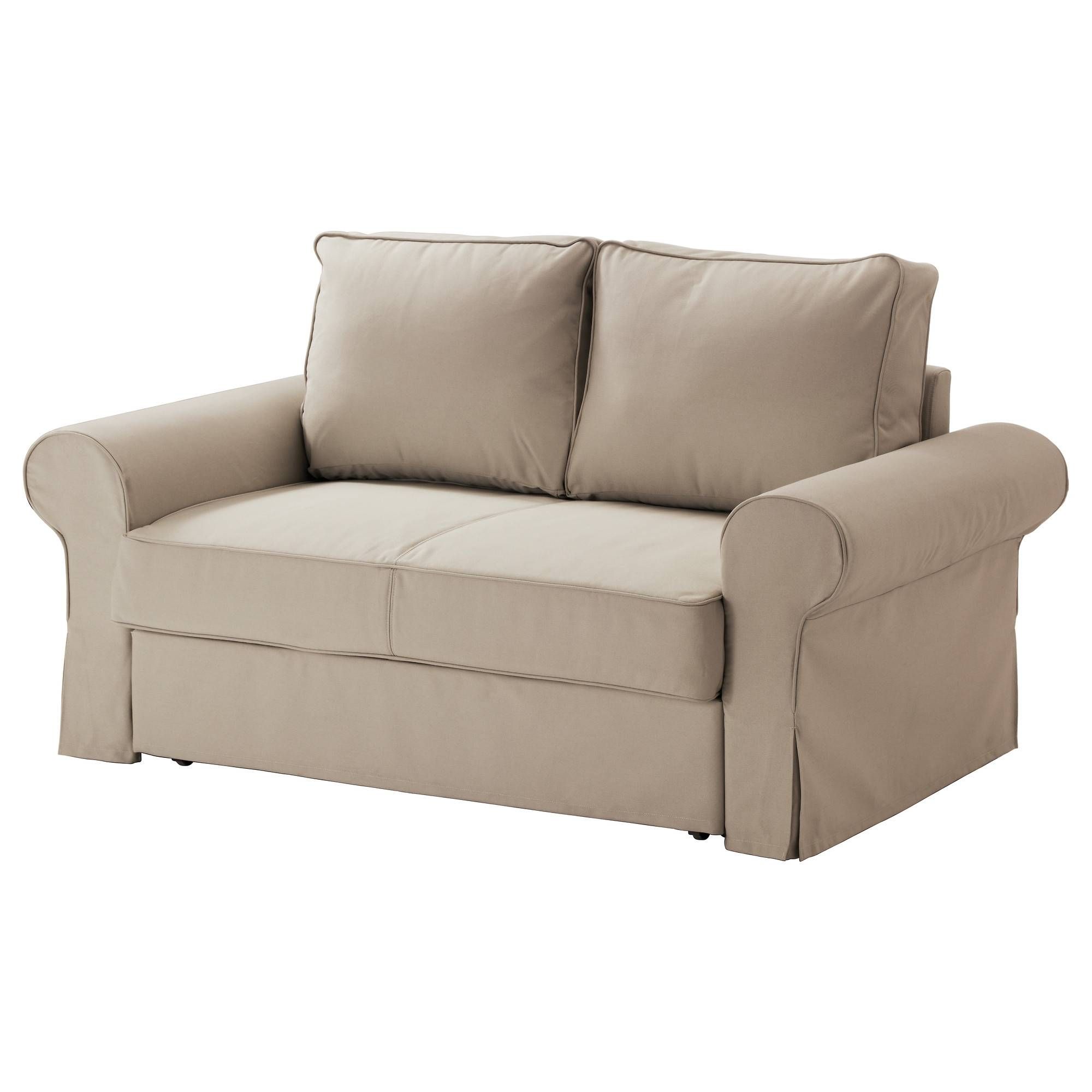Backabro Two Seat Sofa Bed Ramna Beige – Ikea With Ikea Single Sofa Beds (View 30 of 30)