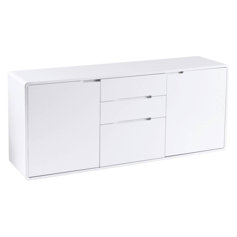 Basel Two Door Sideboard White – Dwell With Regard To White Contemporary Sideboards (Photo 15 of 30)