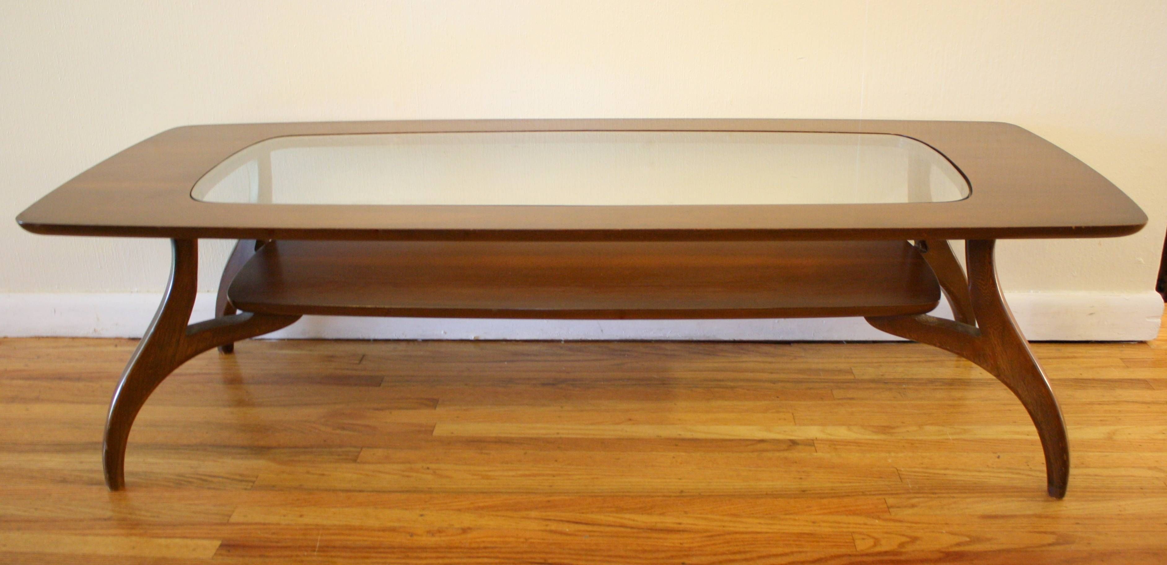 Bassett Coffee Table | Picked Vintage For Retro Teak Glass Coffee Tables (View 6 of 30)