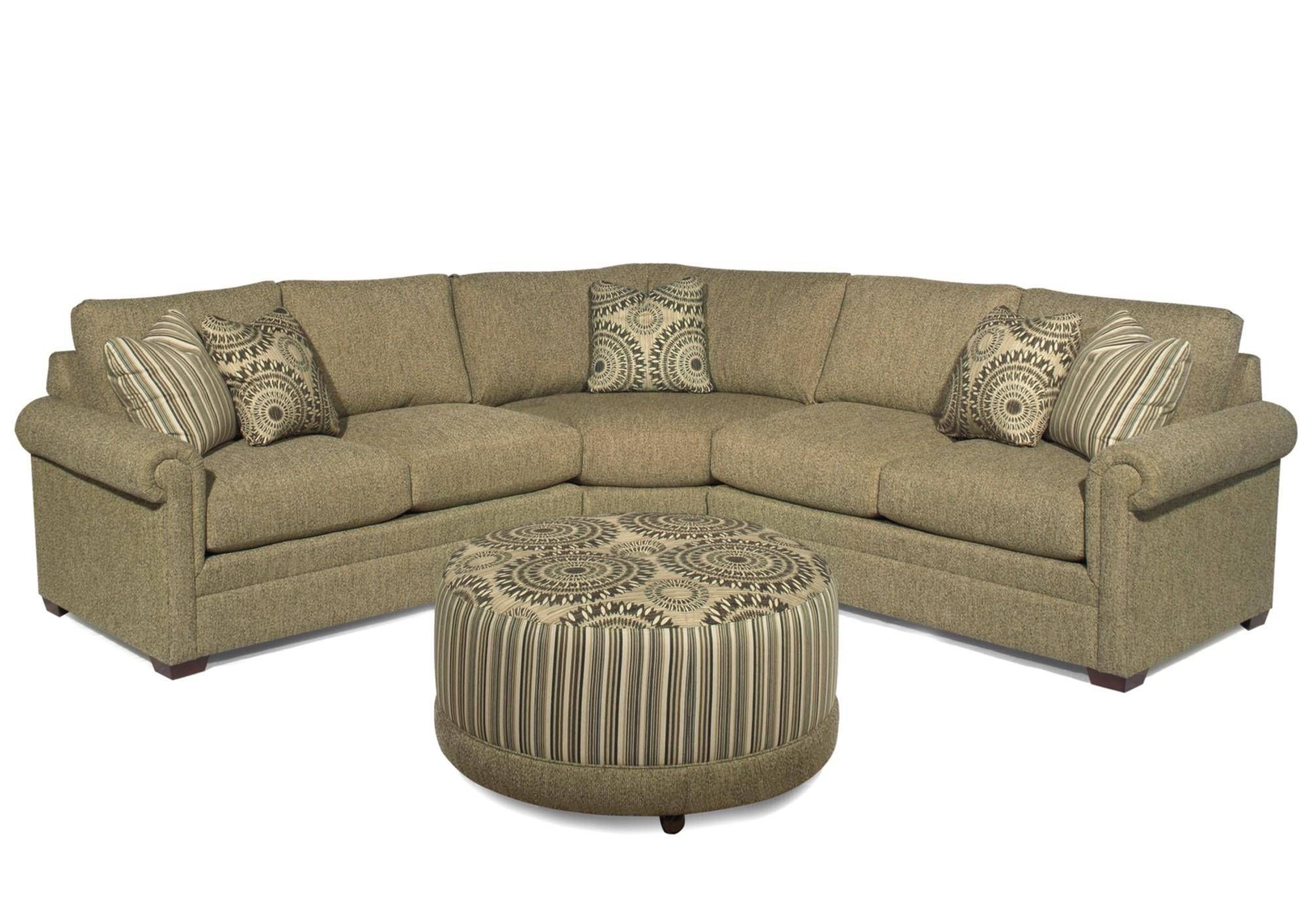 B>customizable</b> 3 Piece Sectional With Pie Wedgecraftmaster In 10 Piece Sectional Sofa (Photo 157 of 299)
