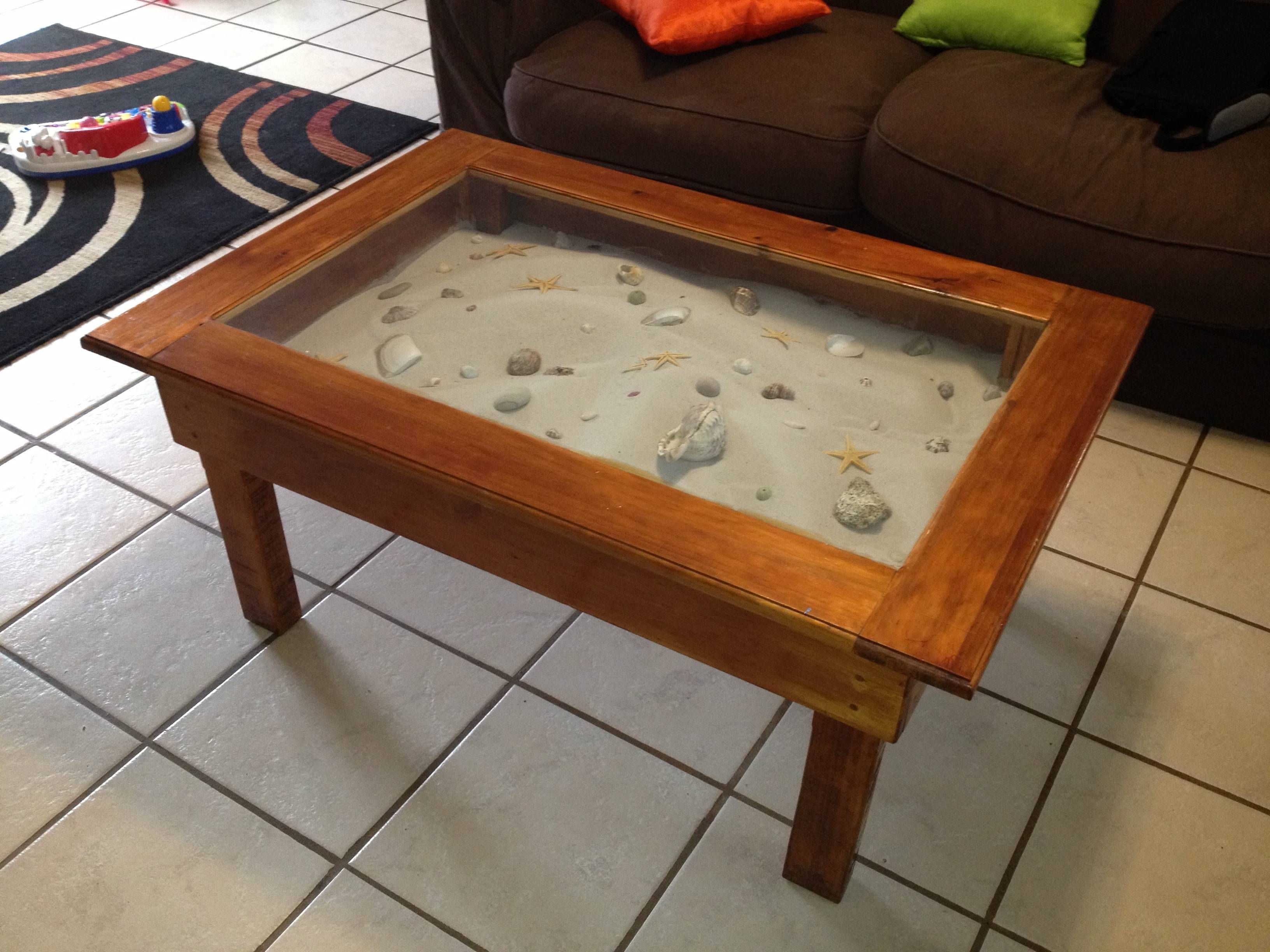 Beach Themed Coffee Table Coastal Decor Caribbean Tv Tray Unusual With Elephant Coffee Tables (View 20 of 30)