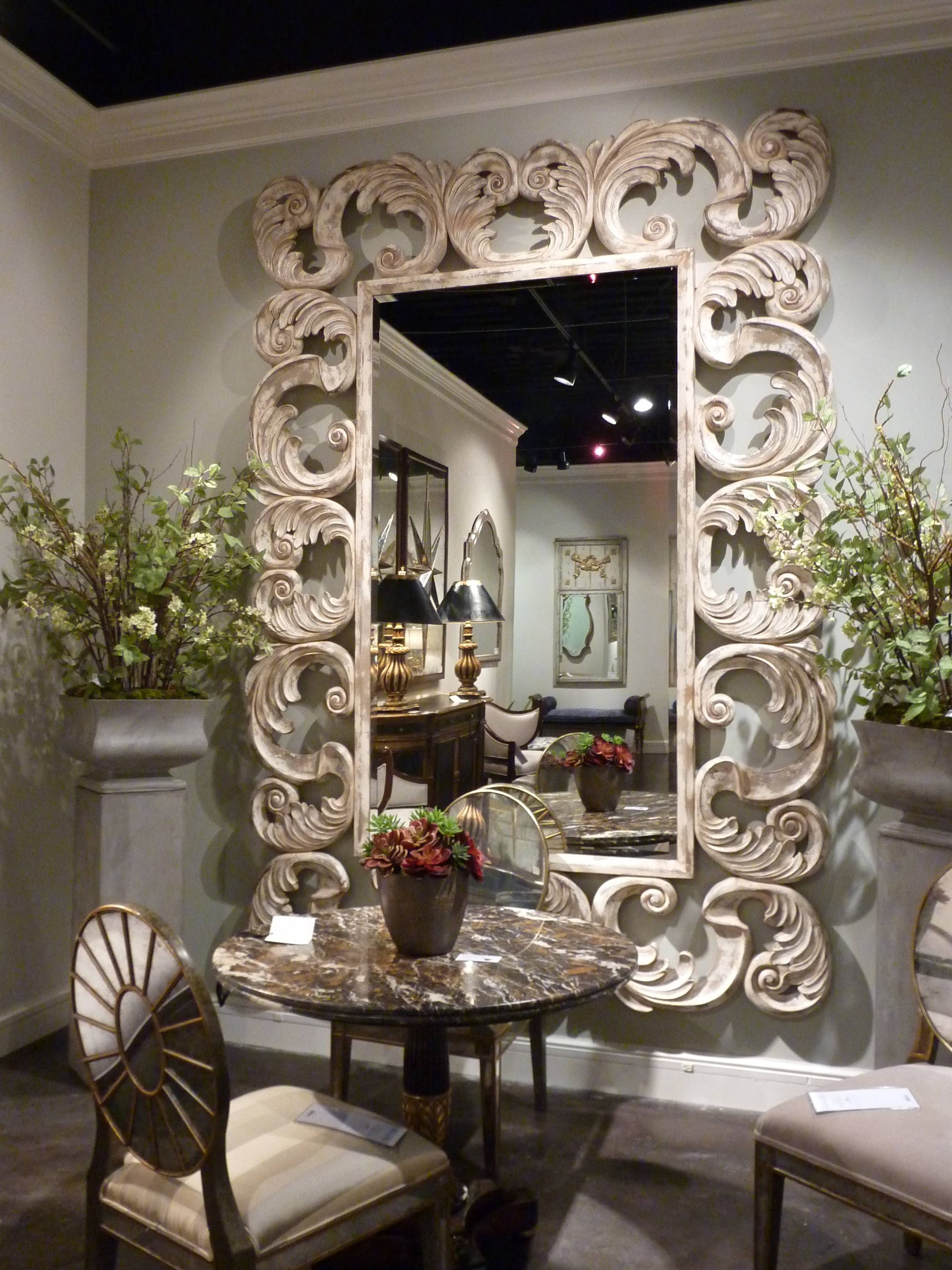 Bedroom: Appealing Oversized Mirrors For Home Decoration Ideas In Vintage Silver Mirrors (Photo 25 of 25)