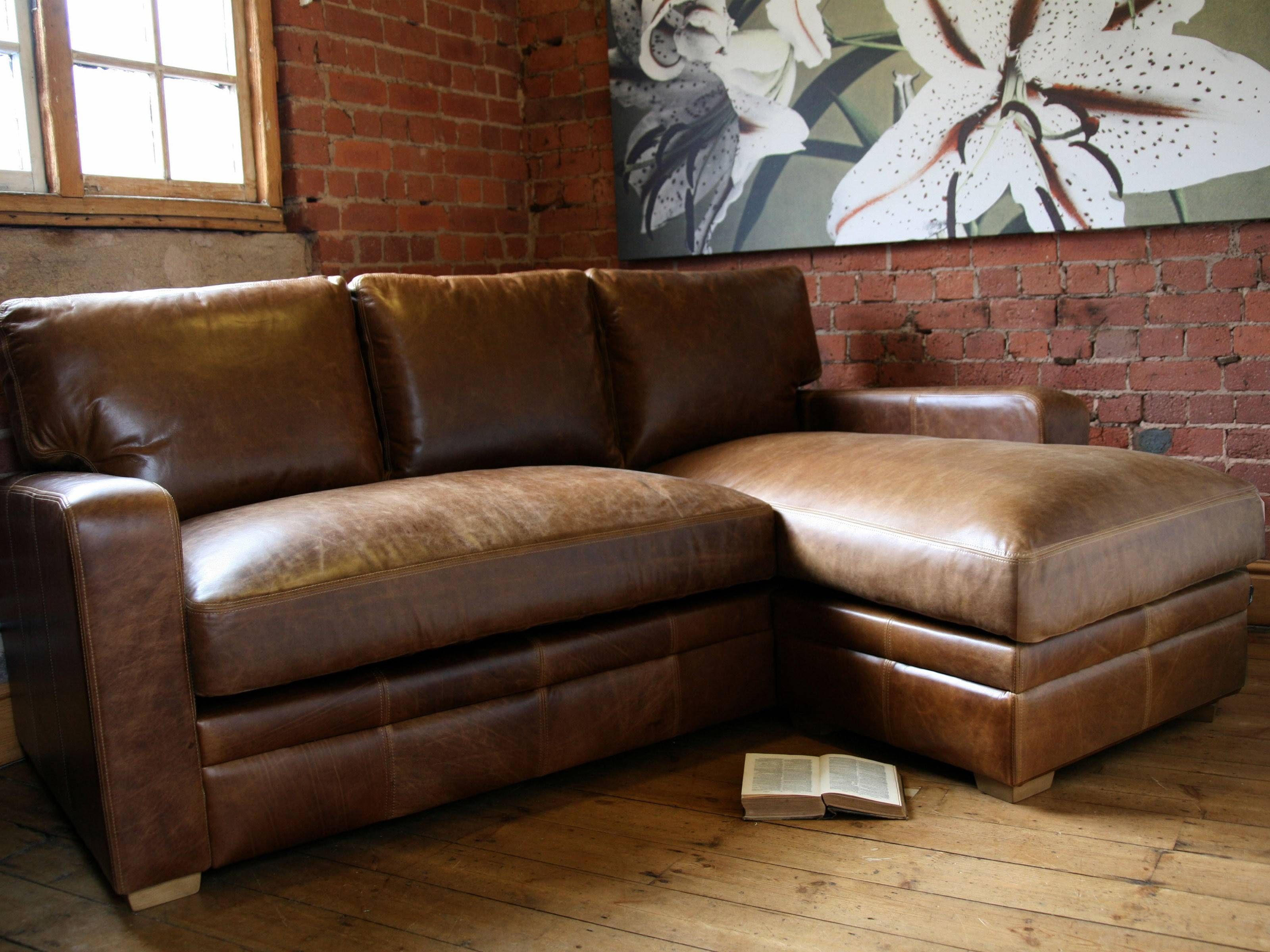 brick leather sofa sale