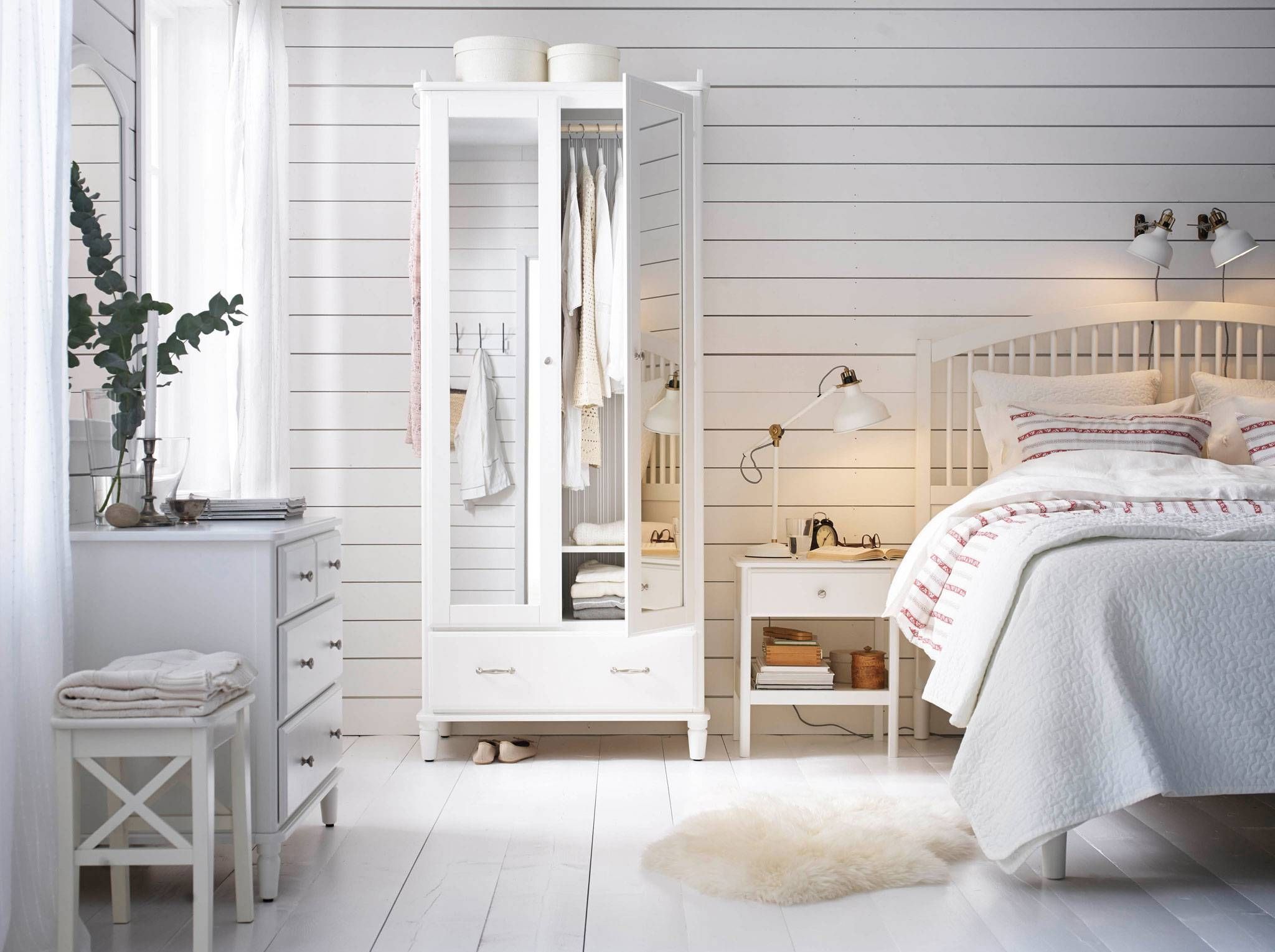 Bedroom Furniture & Ideas | Ikea Throughout White Bedroom Wardrobes (View 3 of 15)