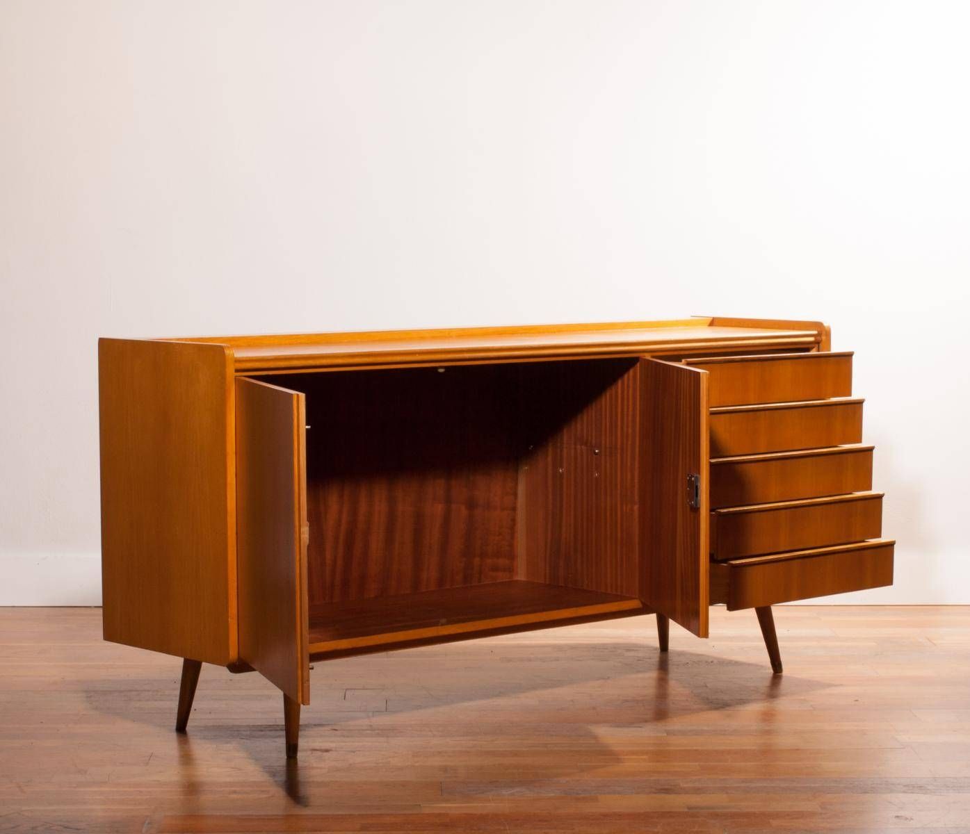 Beech Sideboard, 1950s For Sale At Pamono Pertaining To Beech Sideboards (View 7 of 30)
