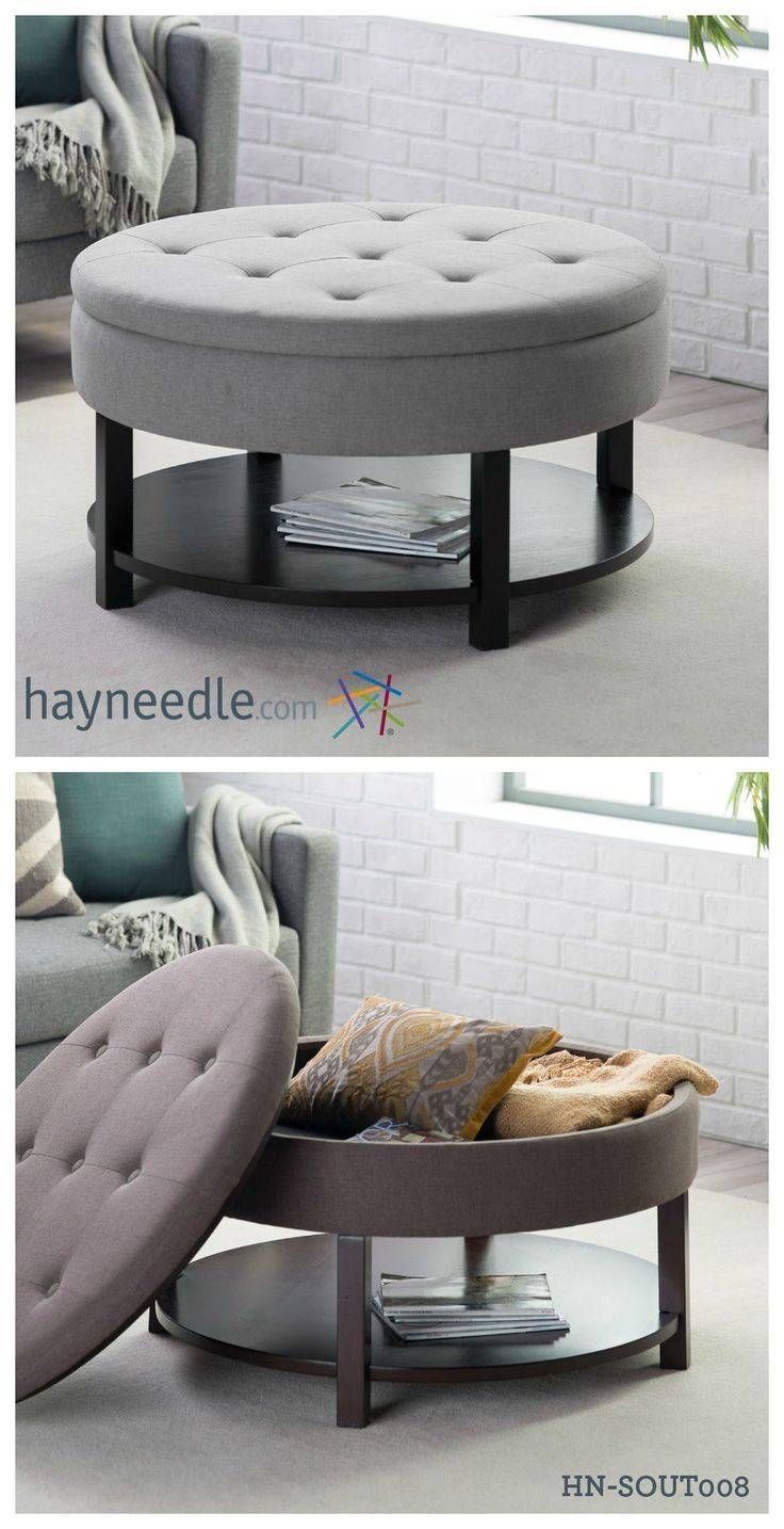 Best 20+ Tufted Ottoman Coffee Table Ideas On Pinterest | Ottoman Intended For Round Upholstered Coffee Tables (View 14 of 30)