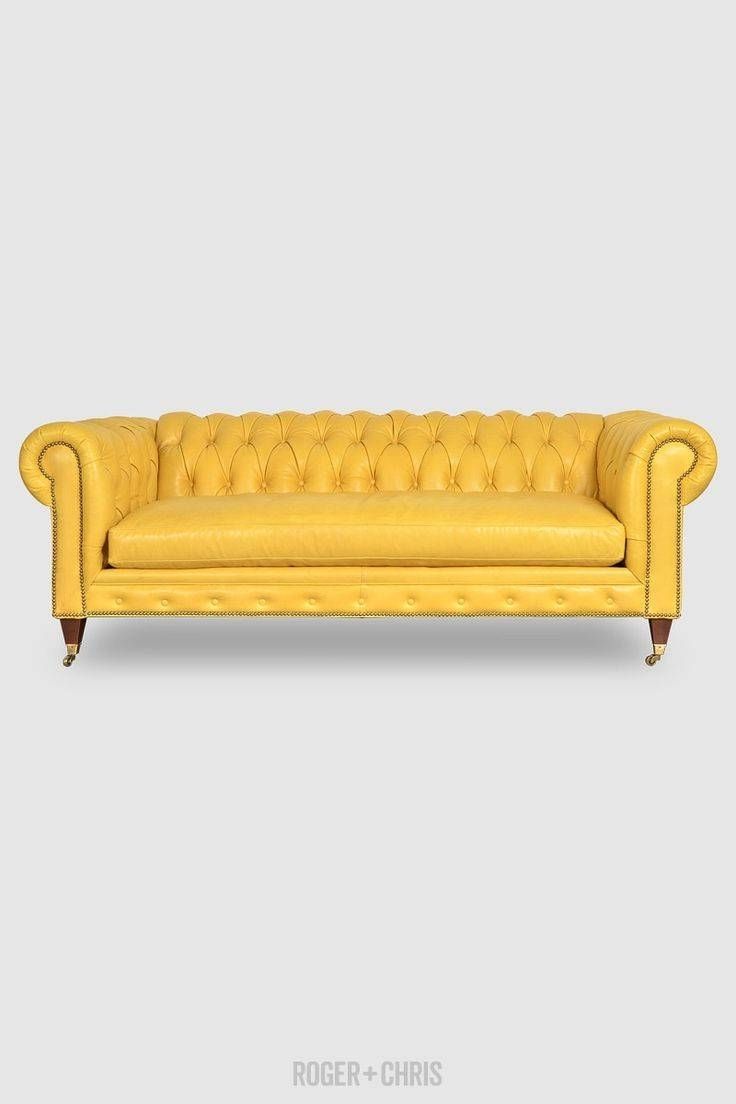 Best 25+ Yellow Leather Sofas Ideas Only On Pinterest | Yellow With Regard To Leather Bench Sofas (View 9 of 30)