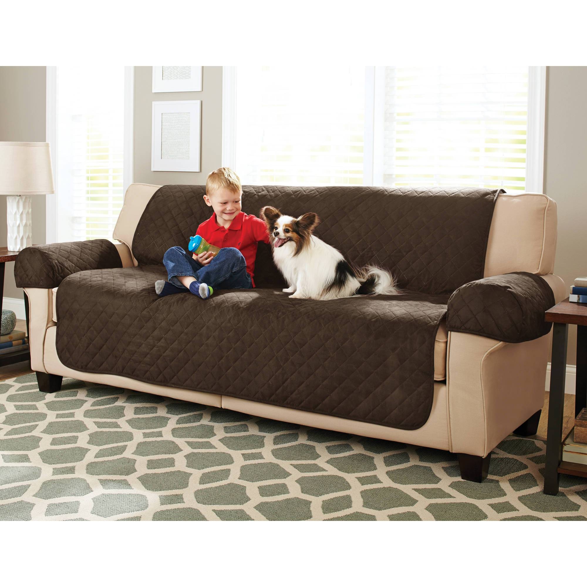 Better Homes And Gardens Waterproof Non Slip Faux Suede Pet With Sofa Settee Covers (Photo 1 of 30)