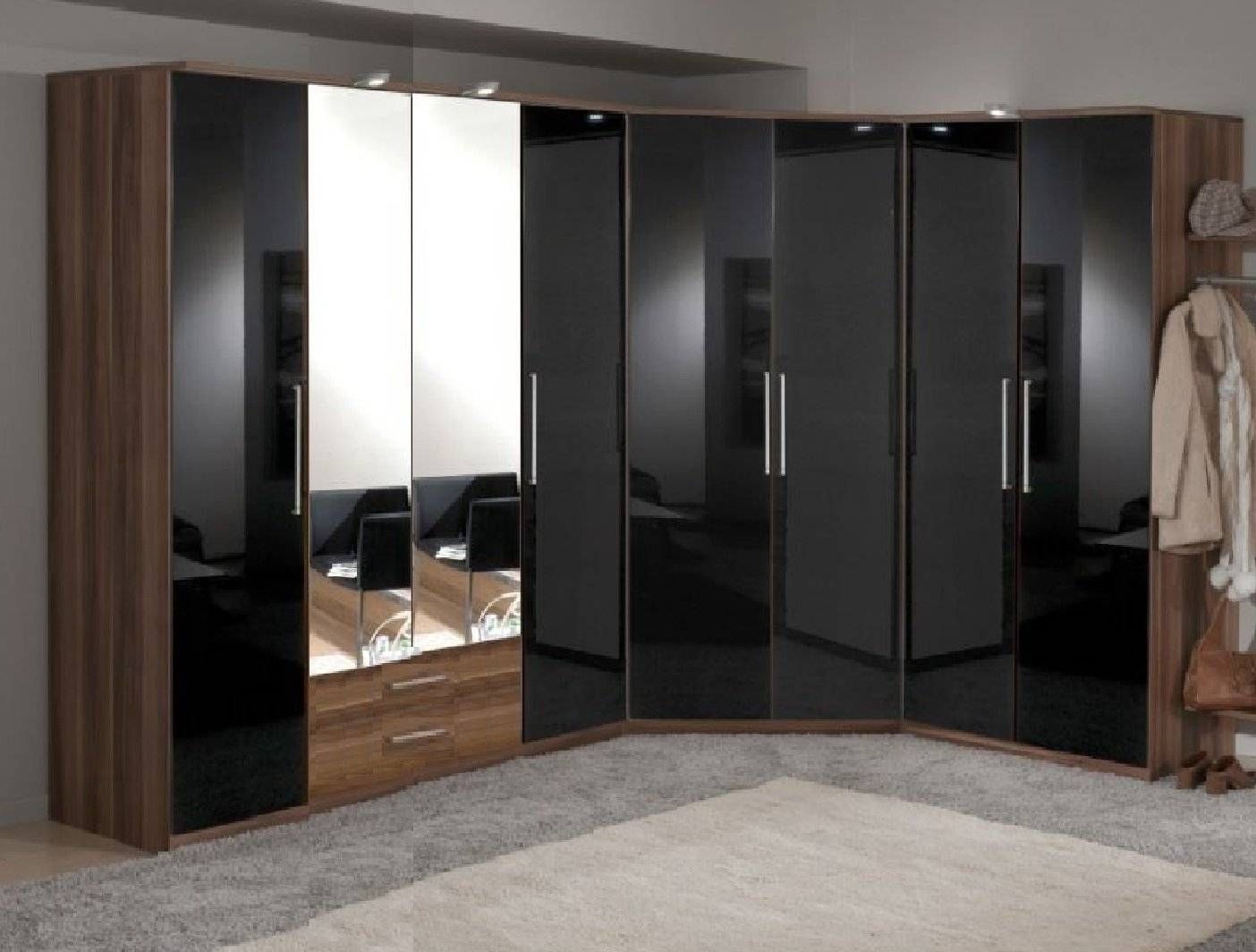 Black And Dark : Andre Victoire: Furniture Delivered And Assembled In Black Corner Wardrobes (View 13 of 15)