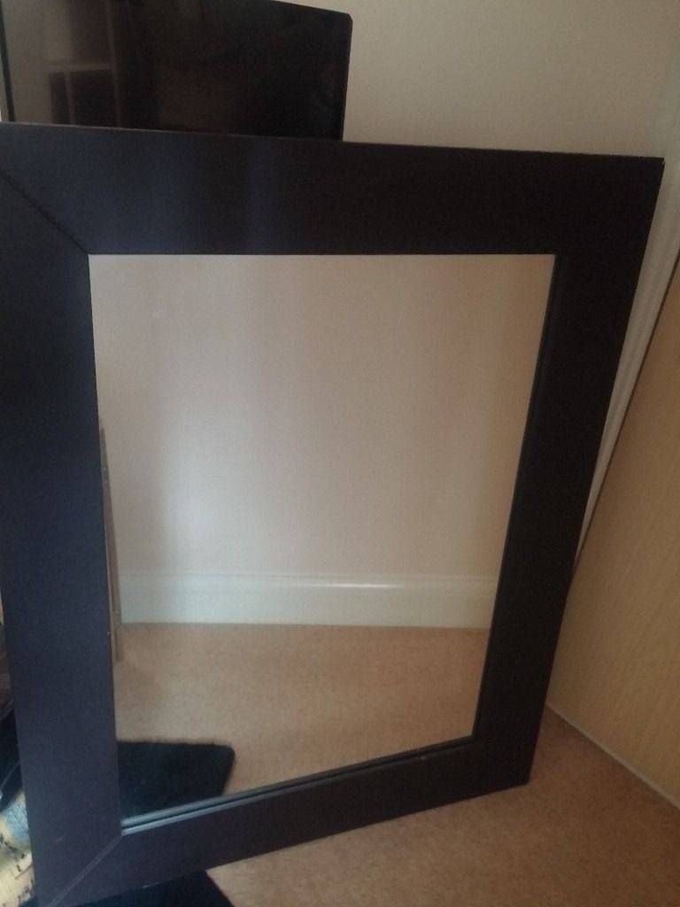 Black Faux Leather Mirror | In Exeter, Devon | Gumtree Throughout Black Faux Leather Mirrors (View 8 of 25)