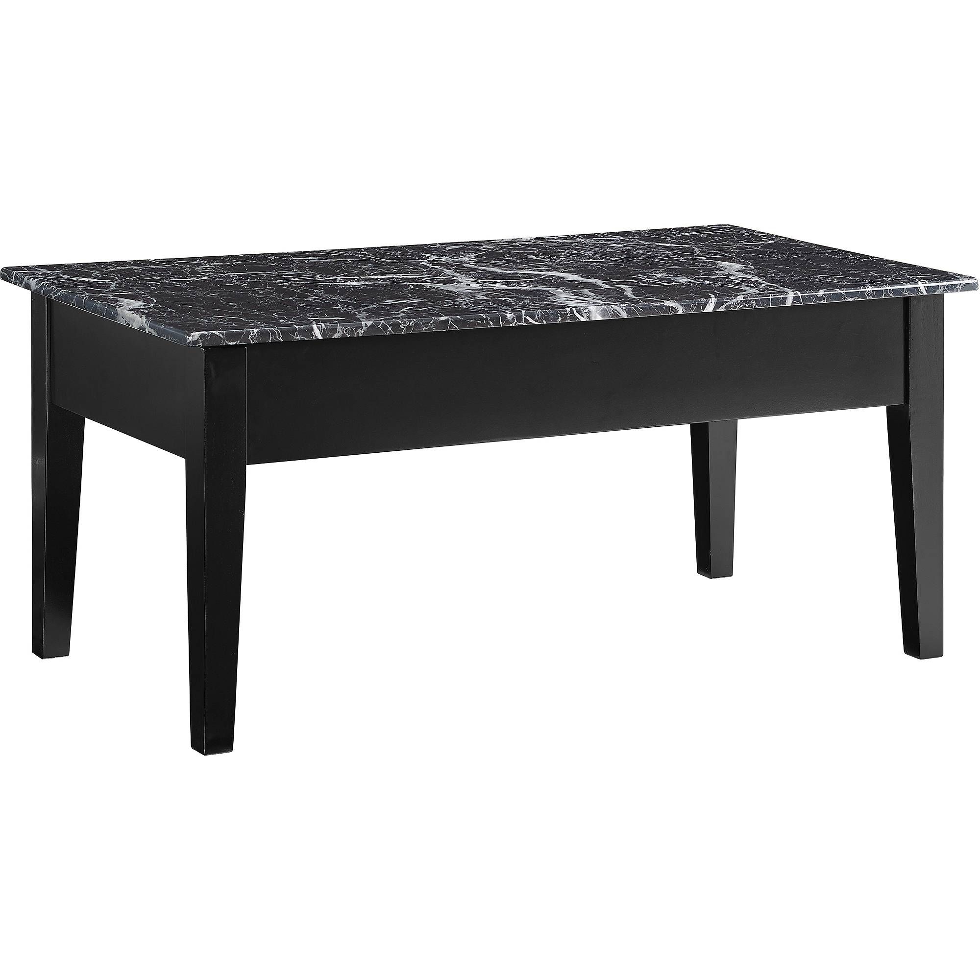 Black Marble Coffee Table | Coffee Tables Decoration With Black And Grey Marble Coffee Tables (View 24 of 30)