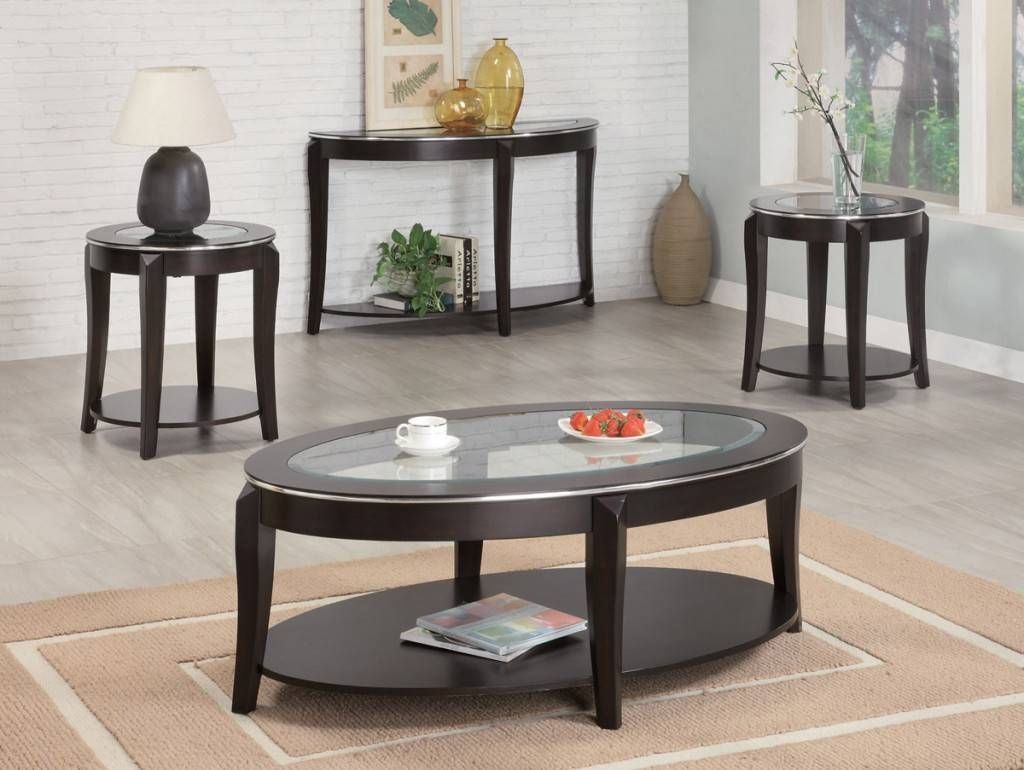 Black Oval Coffee Table Sets And End Tables | Eva Furniture Within Black Oval Coffee Tables (View 21 of 30)
