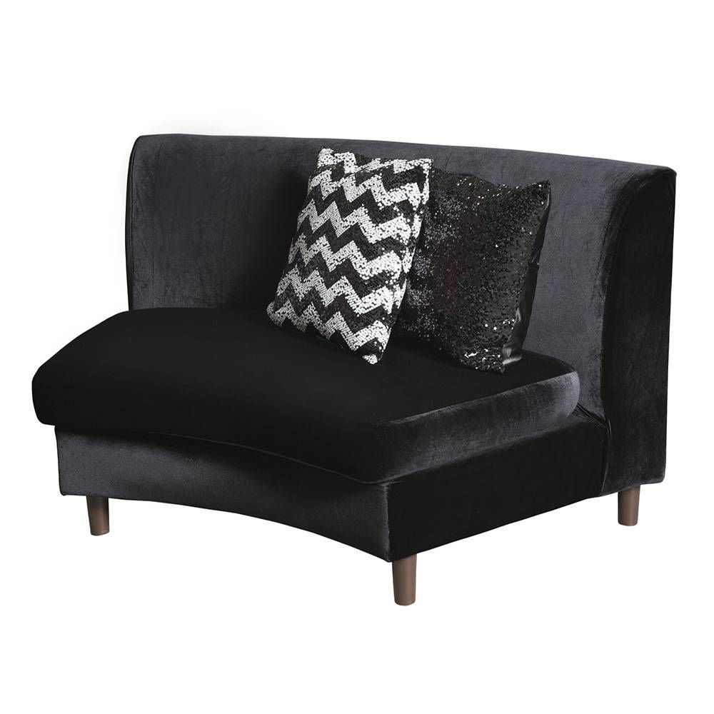 Black Velvet Sofa Collection – Nüage Designs Pertaining To Black Velvet Sofas (View 2 of 30)
