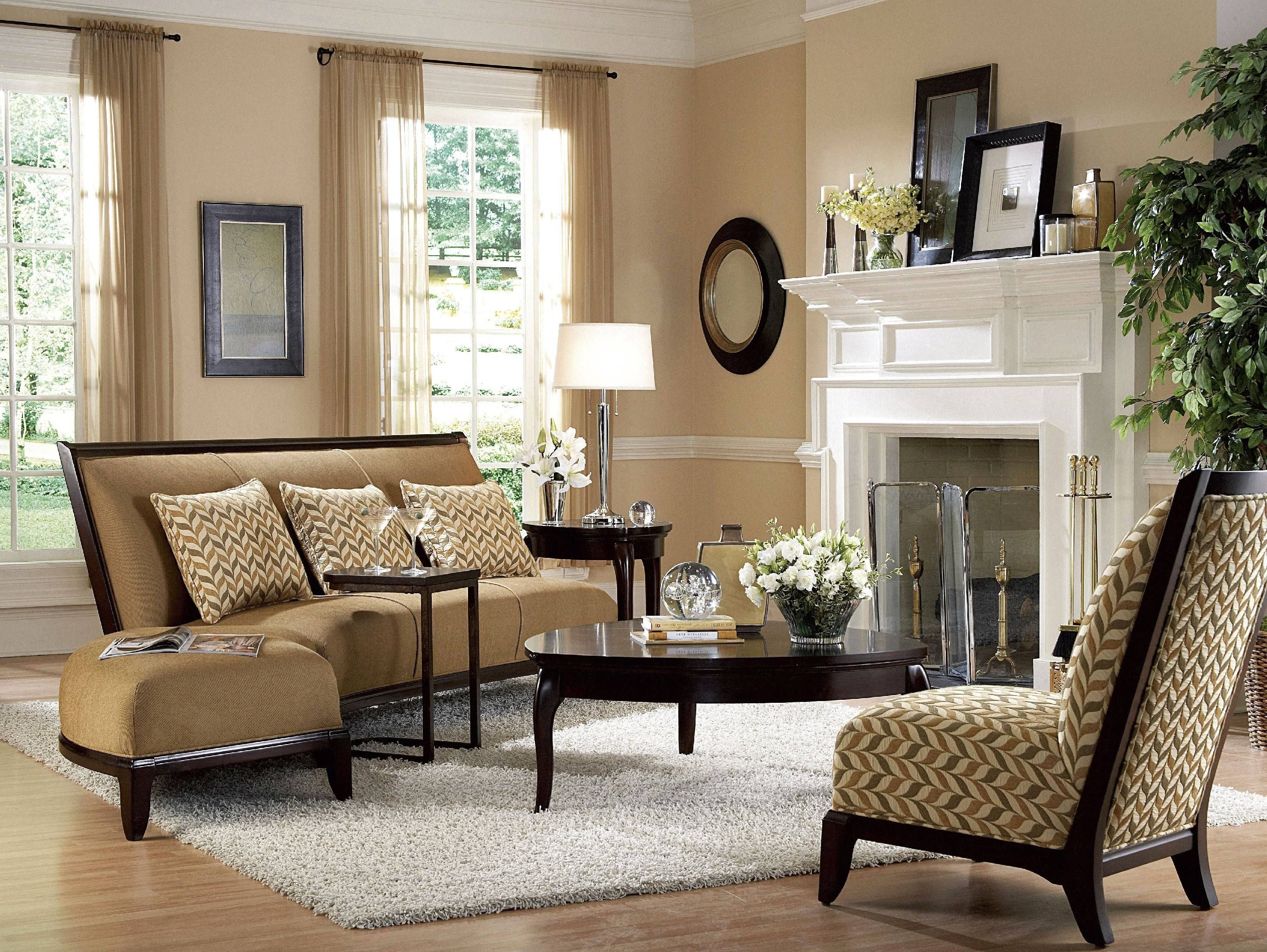 Blue Striped Fabric Arms Sofa Chair Living Room Fireplace White With Striped Sofas And Chairs (Photo 16 of 30)