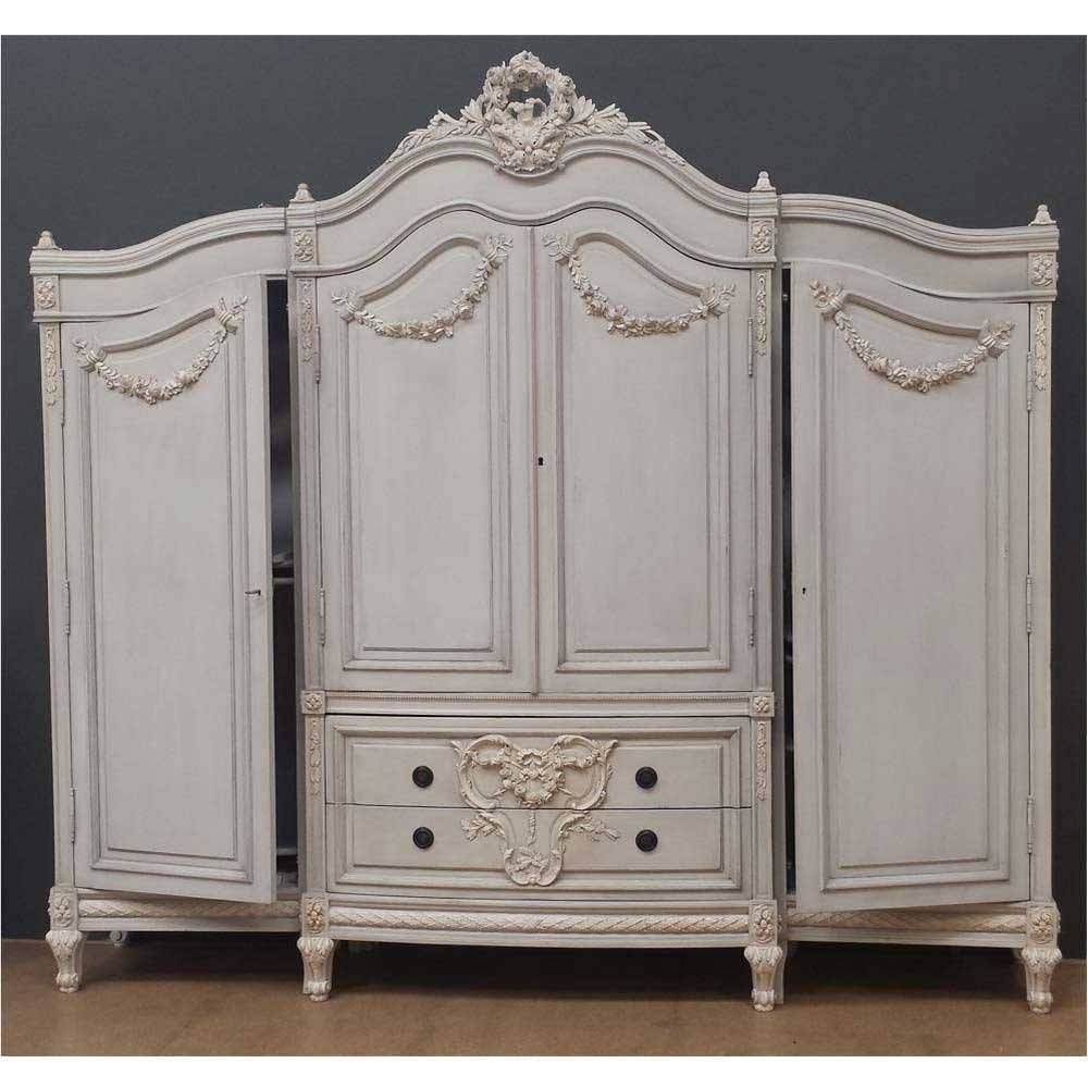 Bonaparte Triple French Armoire | Luxury Armoire For French Wardrobes (View 15 of 15)
