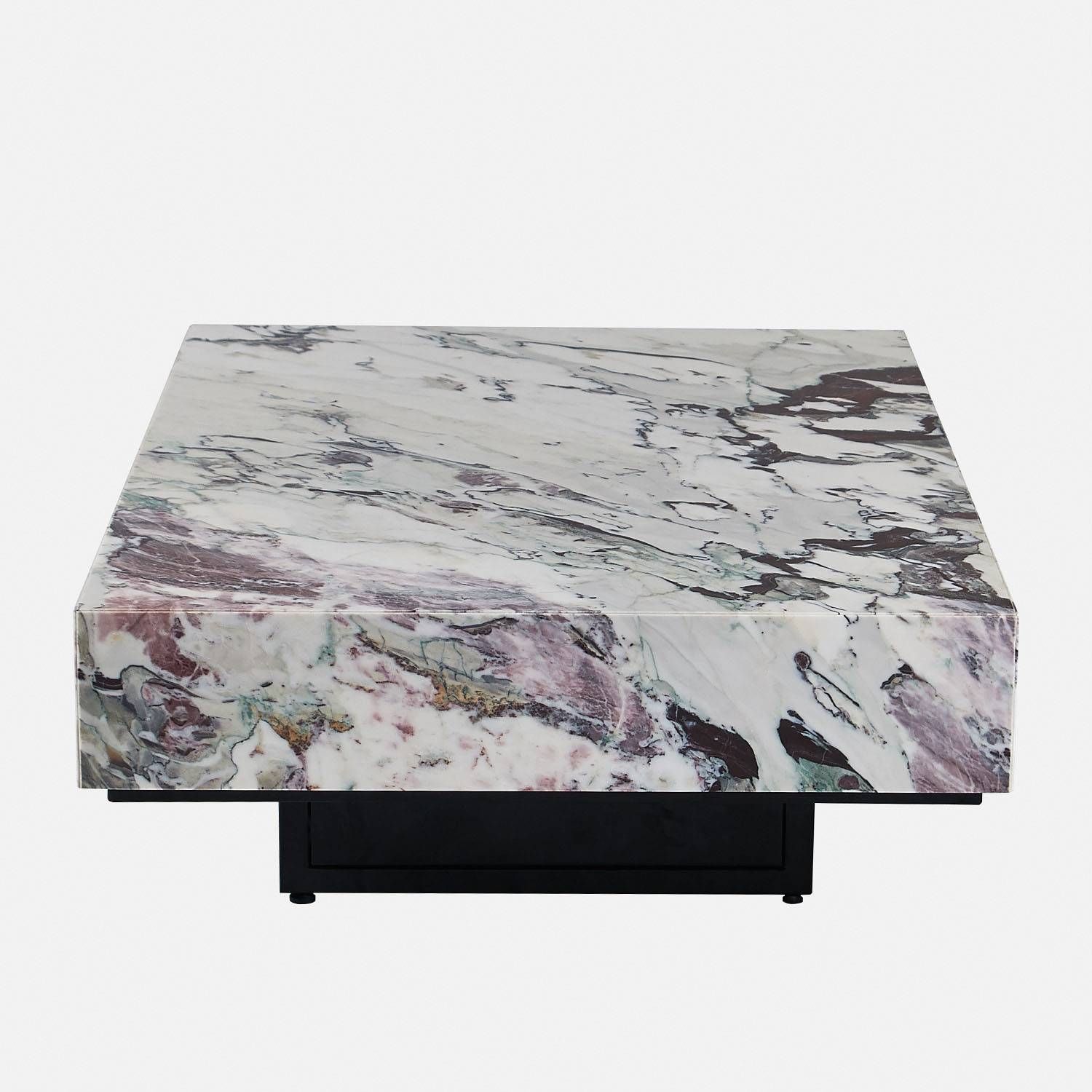 Breccia C Marble Coffee Table With Black And Grey Marble Coffee Tables (View 29 of 30)