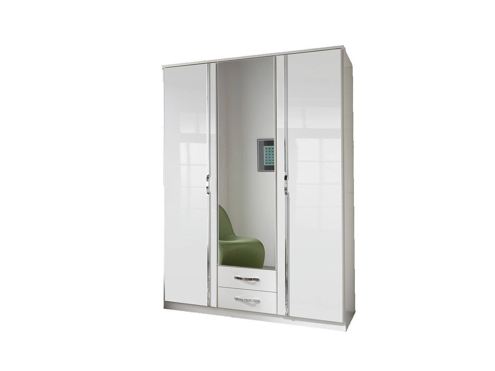 Bremen Triple Wardrobe (white Gloss) | All Ranges | Cousins Furniture Intended For White Gloss Wardrobes (View 9 of 15)