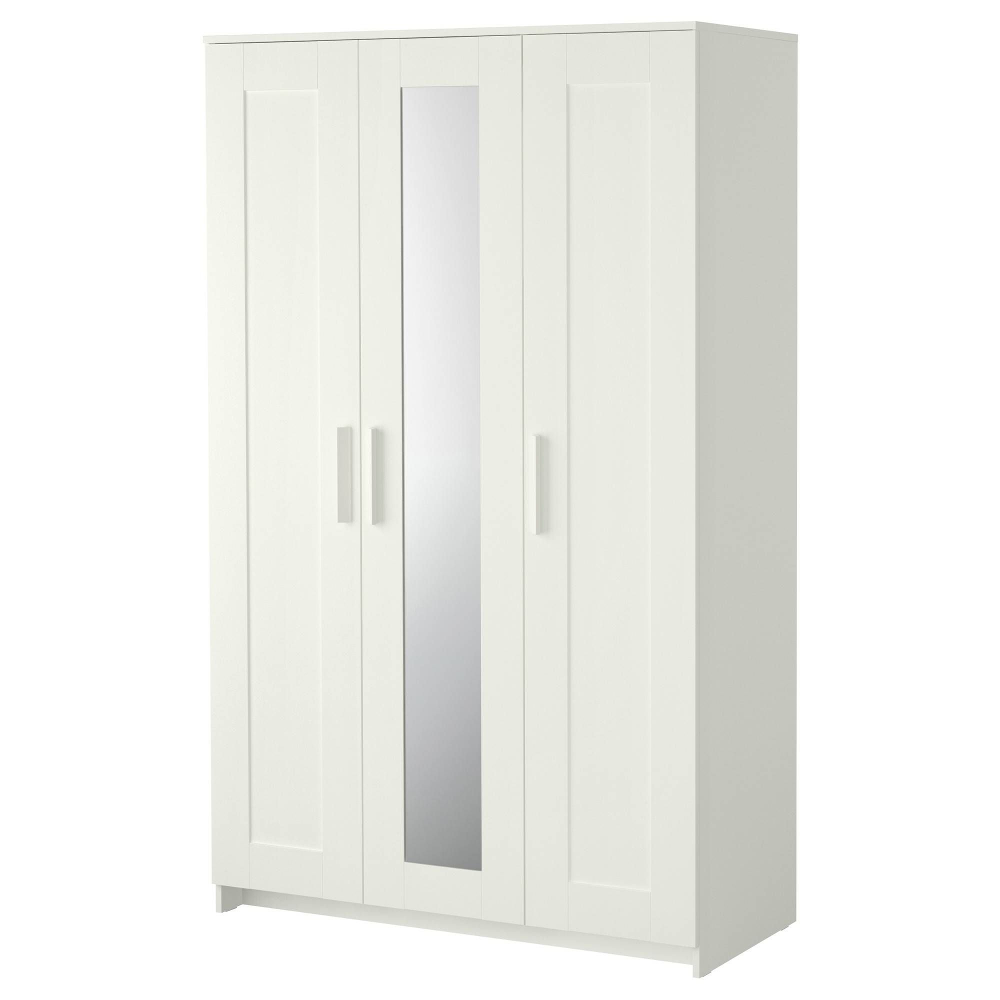 Brimnes Wardrobe With 3 Doors – White – Ikea Regarding White 3 Door Wardrobes (View 4 of 15)