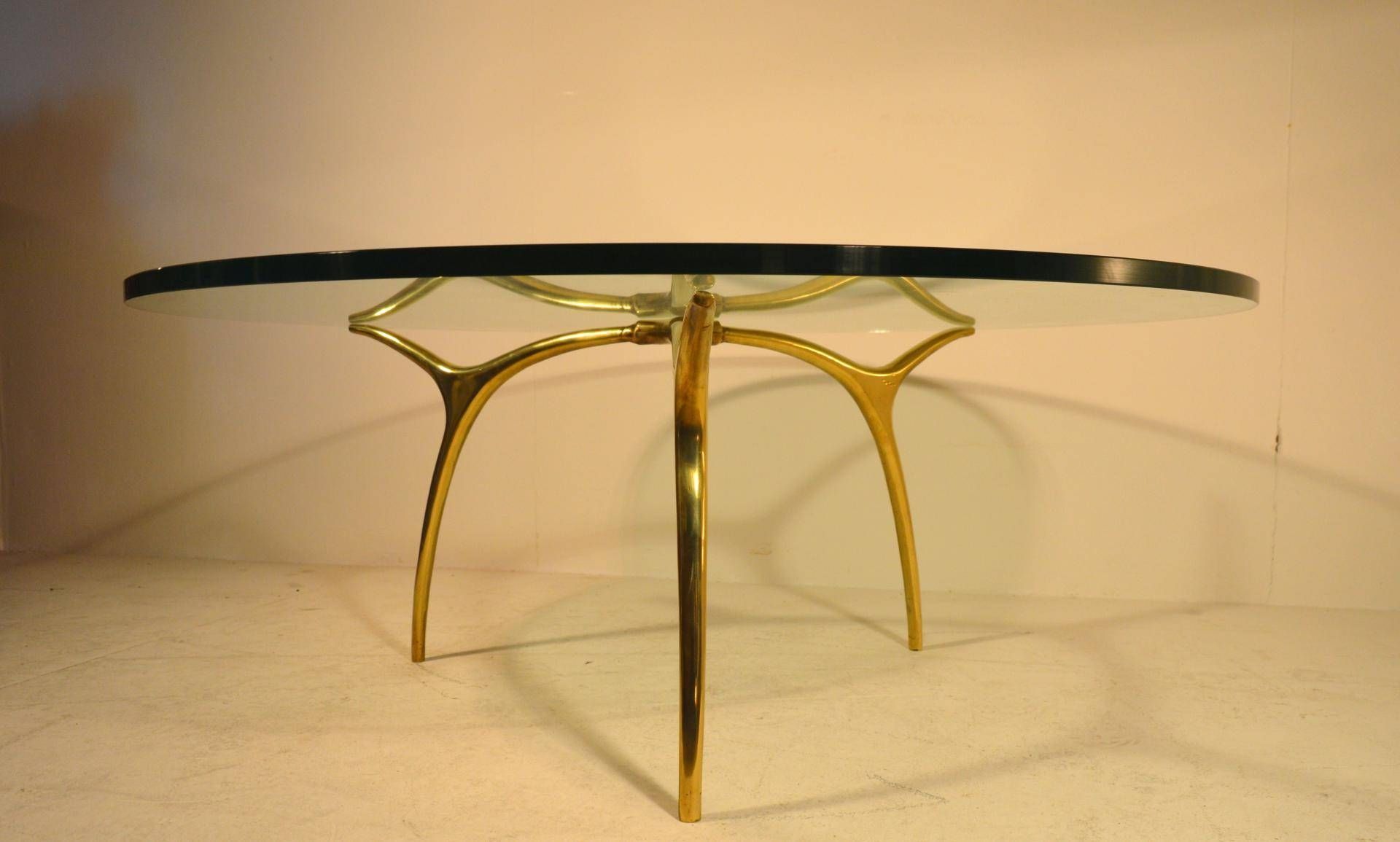 Bronze And Glass Coffee Tablekouloufi For Ets Vanderborght Inside Bronze And Glass Coffee Tables (View 15 of 30)