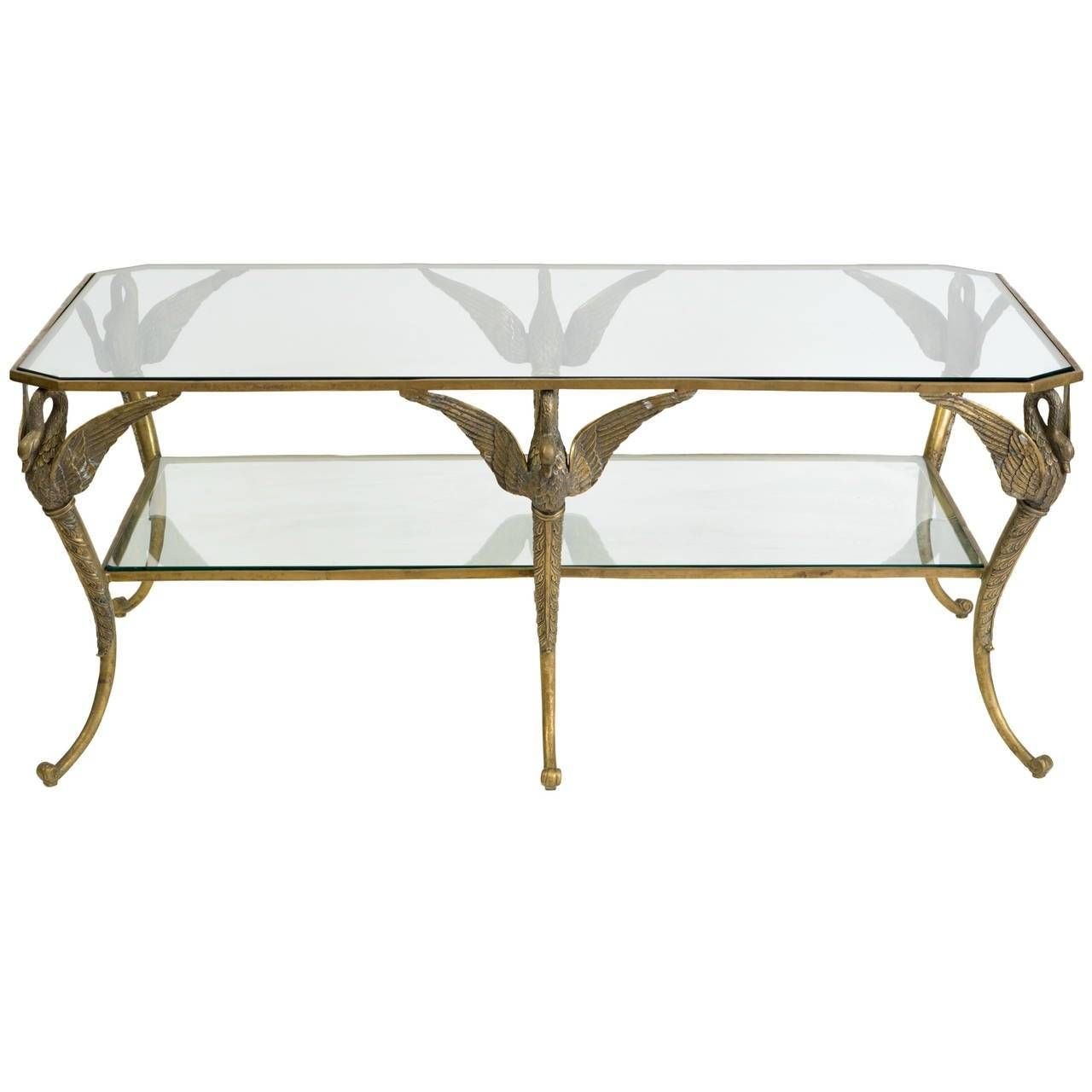 Bronze Classical Swan Coffee Table For Sale At 1stdibs For Bronze Coffee Tables (View 1 of 30)
