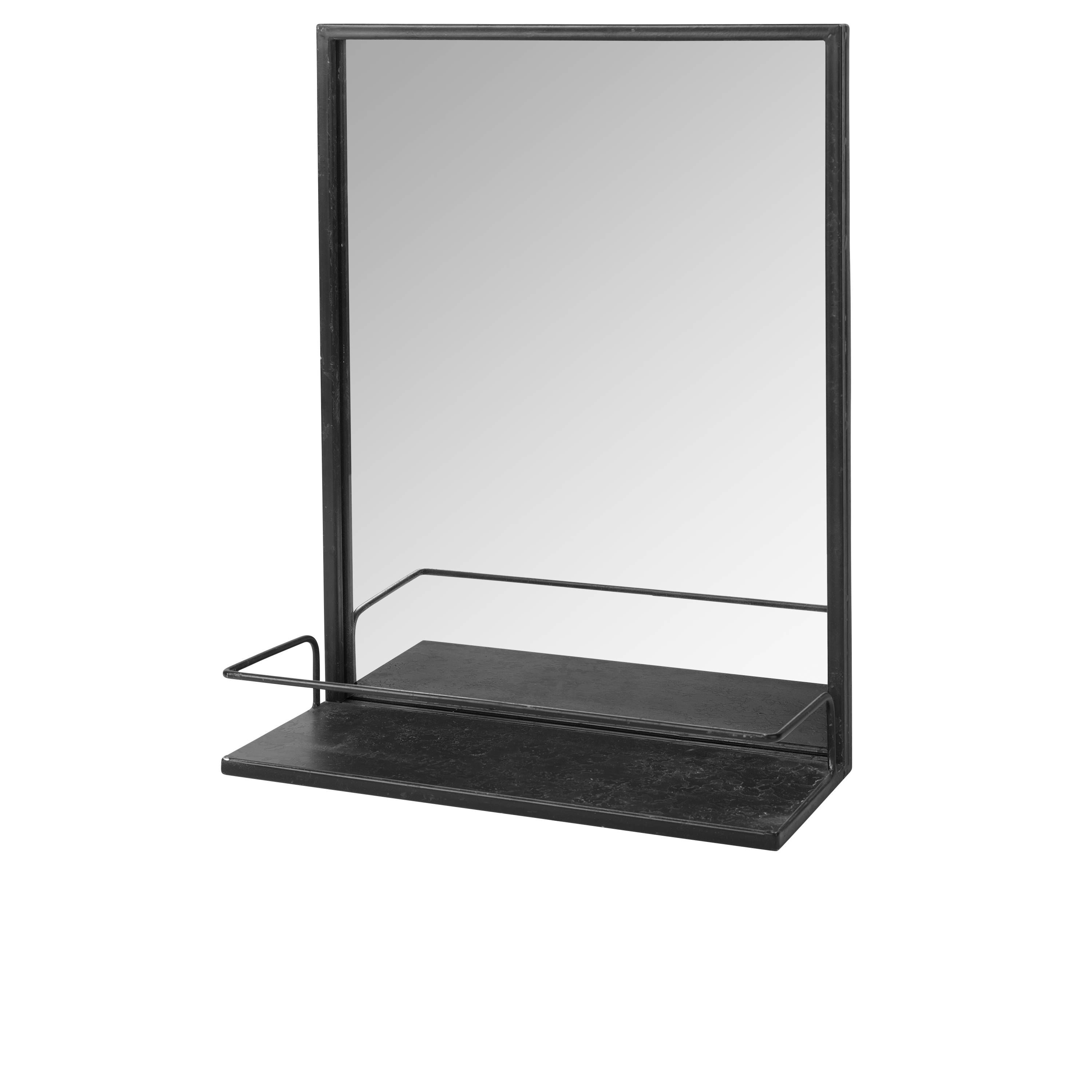 Broste Iron Framed Mirror With Shelf – Mon Pote Within Iron Framed Mirrors (View 19 of 25)