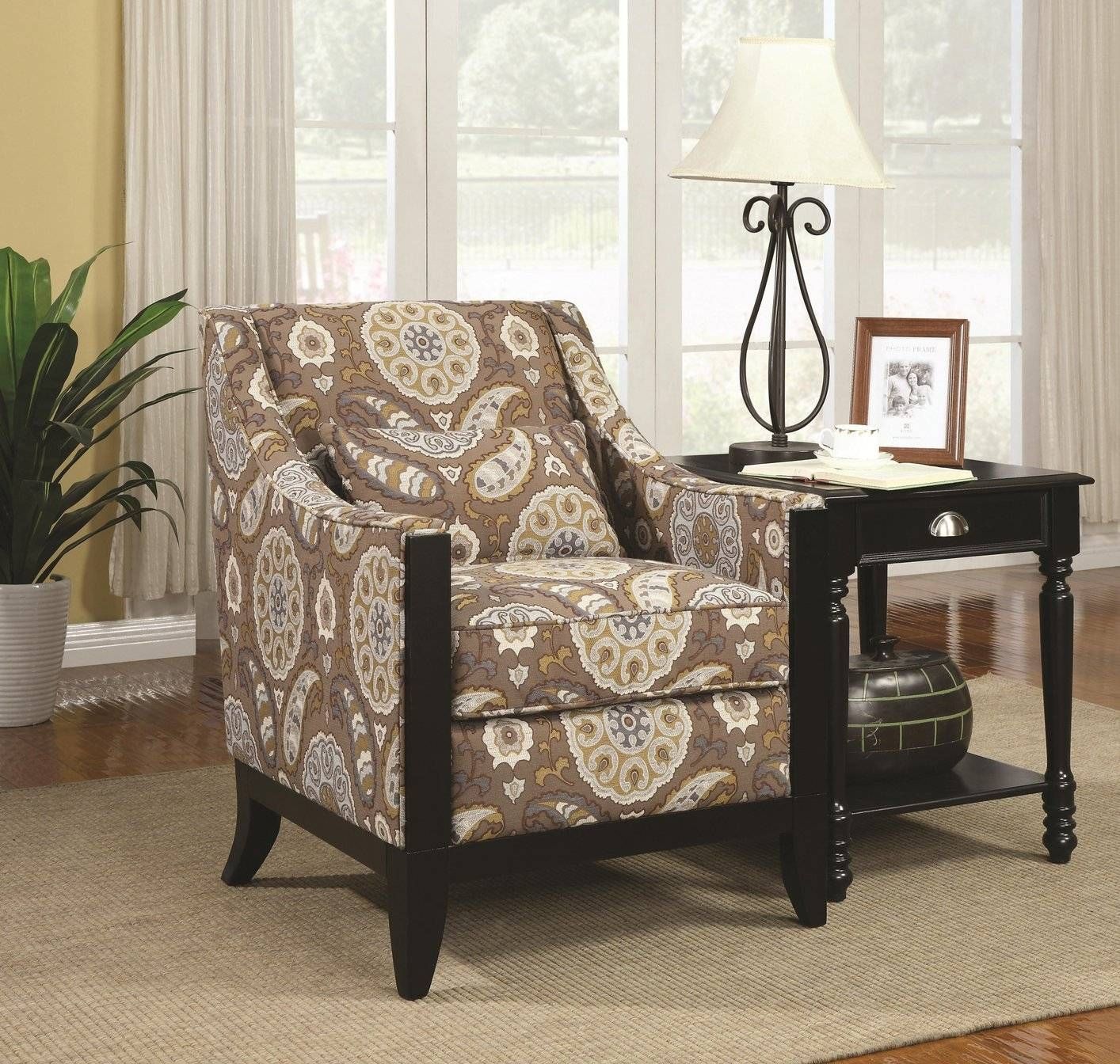 Brown Fabric Accent Chair – Steal A Sofa Furniture Outlet Los With Accent Sofa Chairs (View 5 of 30)