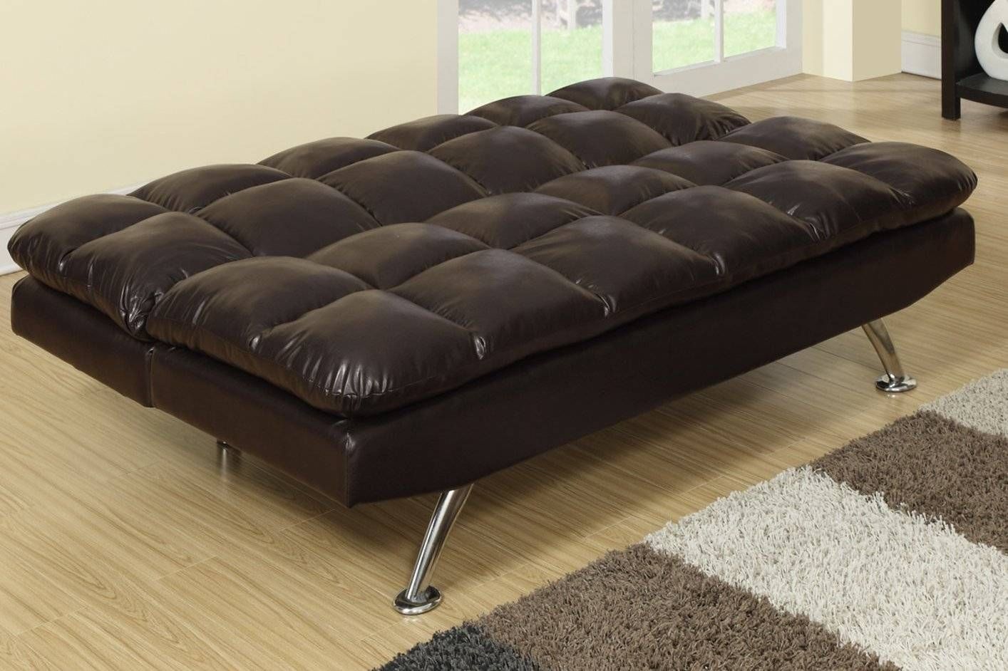Brown Leather Twin Size Sofa Bed – Steal A Sofa Furniture Outlet Within Twin Sofa Chairs (View 15 of 30)