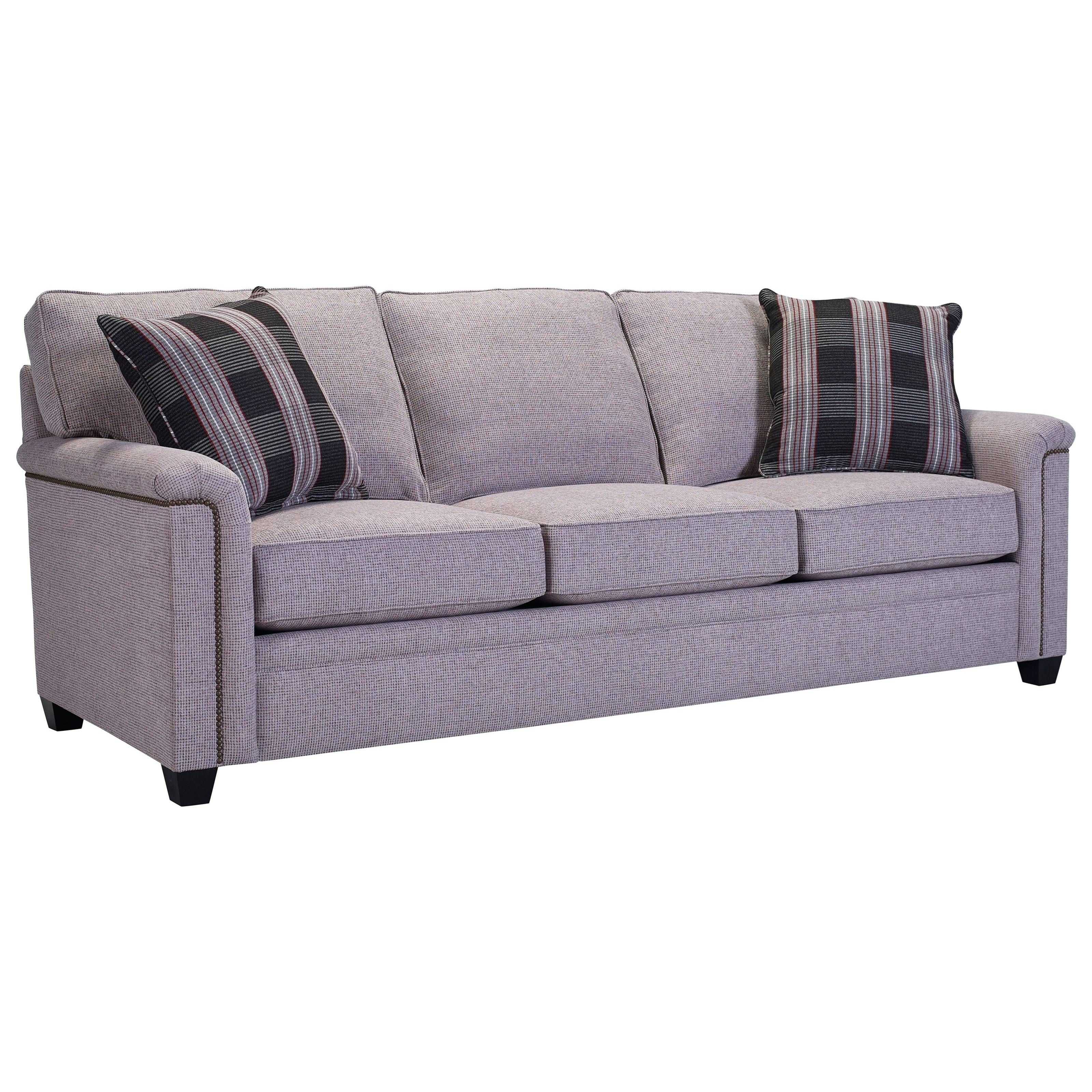 Broyhill Furniture Warren Sofa With Nailhead Trim Accents With Broyhill Sectional Sofa (View 24 of 30)