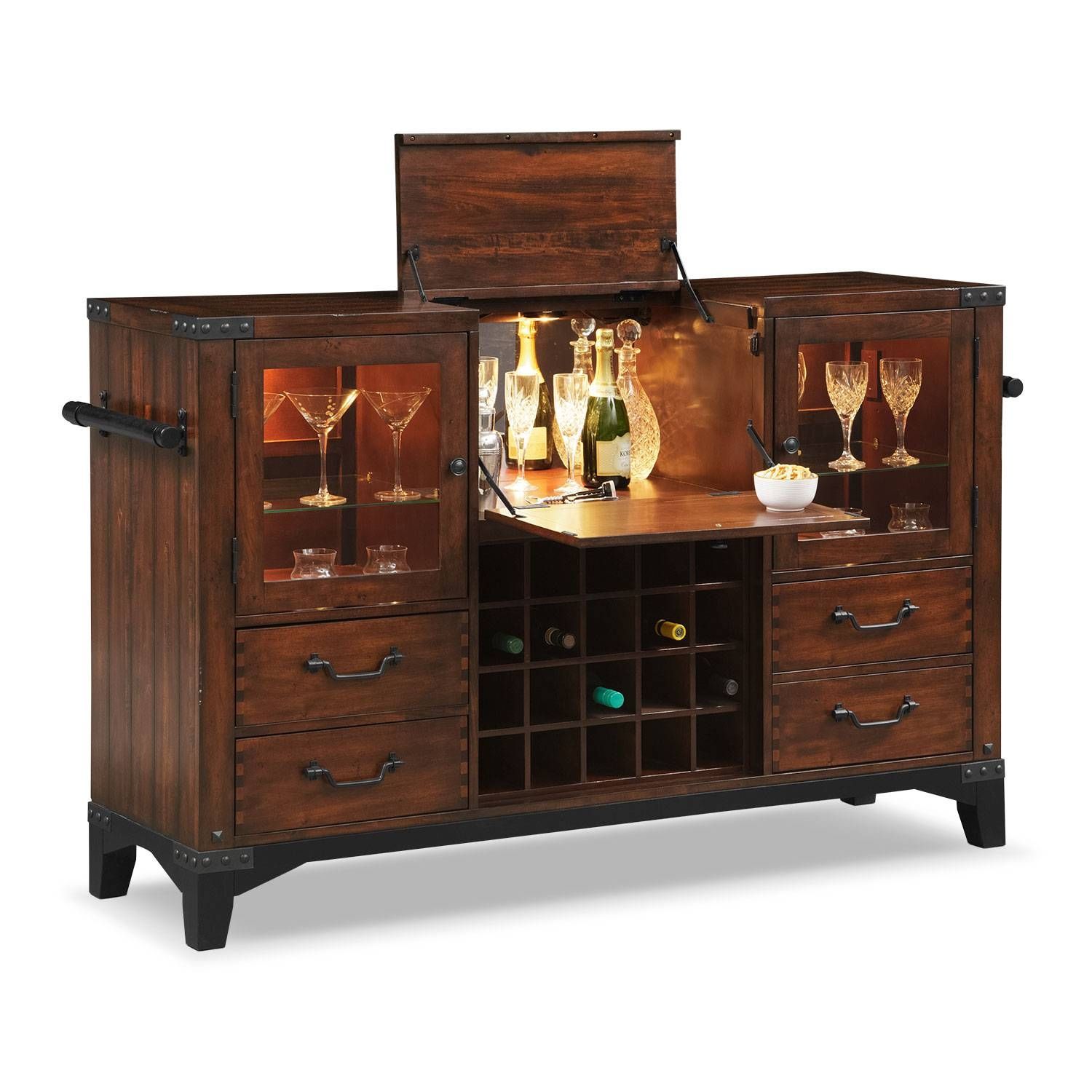 Buffet & Sideboard Cabinets | American Signature Furniture Regarding Traditional Sideboards (Photo 29 of 30)