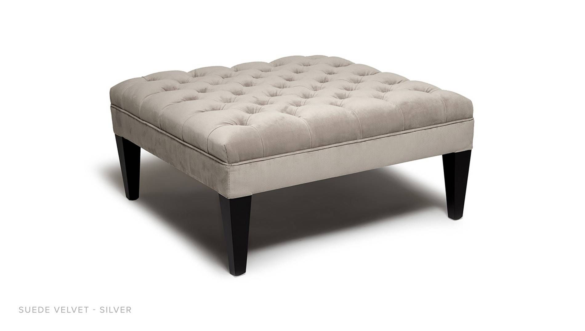 Buttoned Coffee Table/stool – Luxdeco For Coffee Table With Stools (Photo 18 of 30)