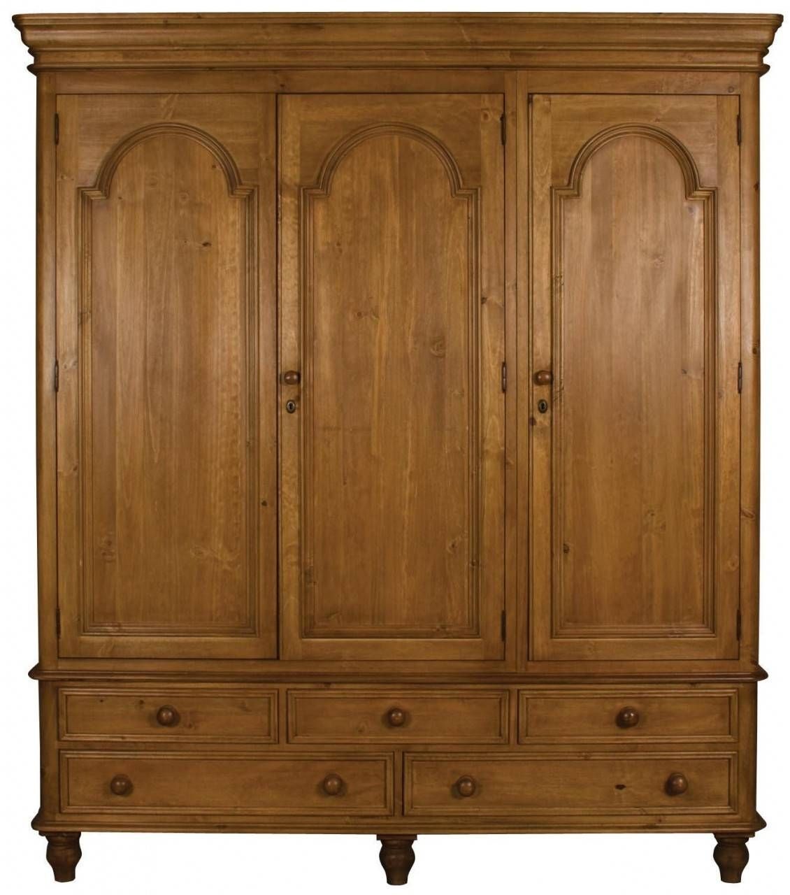 Buy Ascot Pine Wardrobe – Double 2 Doors 3 Drawers Online – Cfs Uk Throughout Pine Wardrobes With Drawers (View 11 of 15)