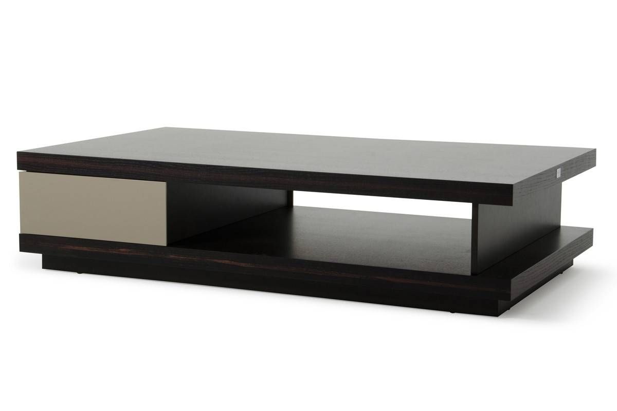Caligari Modern Oak & Grey Gloss Coffee Table In Modern Coffee Tables (View 4 of 30)