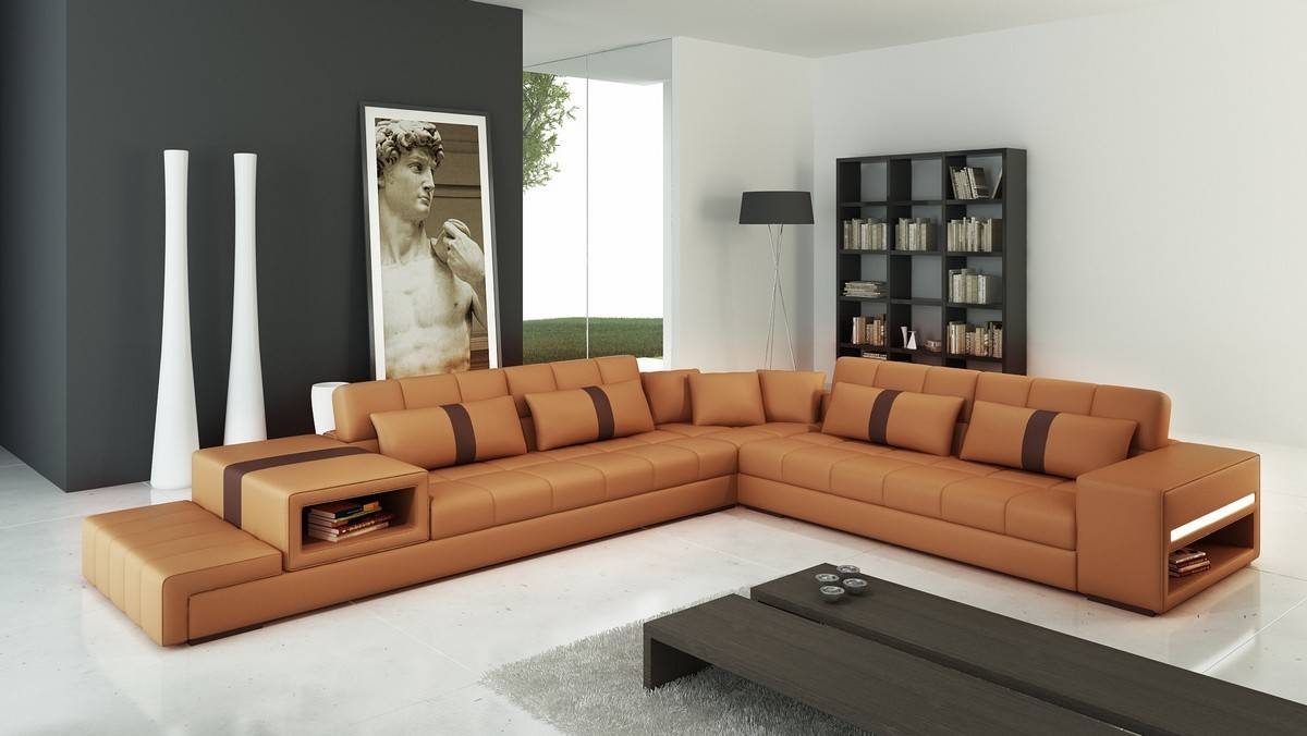 Camel Leather Sectional Sofa | Tehranmix Decoration Regarding Camel Sectional Sofa (Photo 1 of 30)