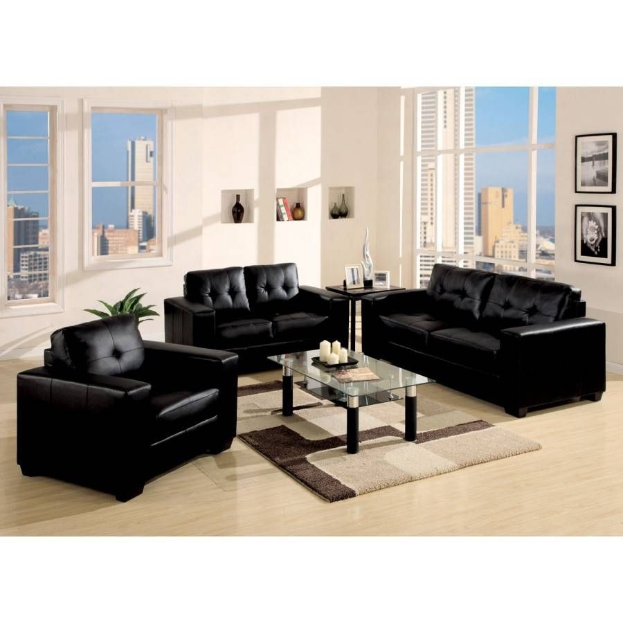 Captivating Black Leather Living Room Furniture For Sofa Chairs For Living Room (View 12 of 15)